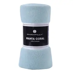 CHANTILLY - Manta Coral 1 Plaza Liso Unicolor