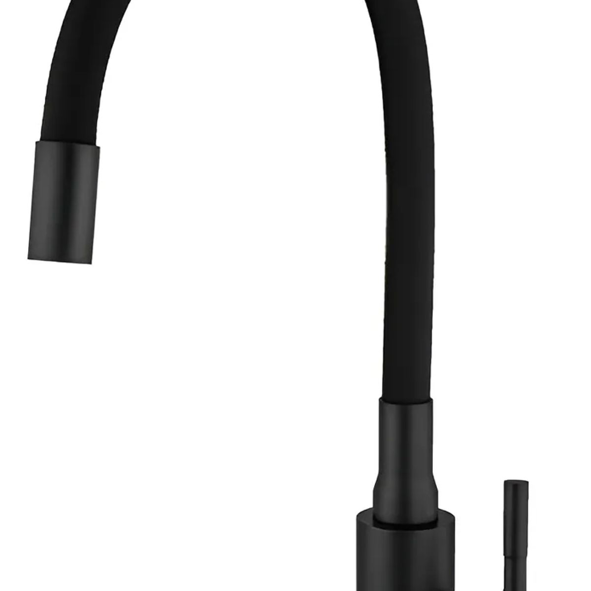 GENERICO - Llave Grifo Monomando Flexible Lavaplatos Color Negro Mate