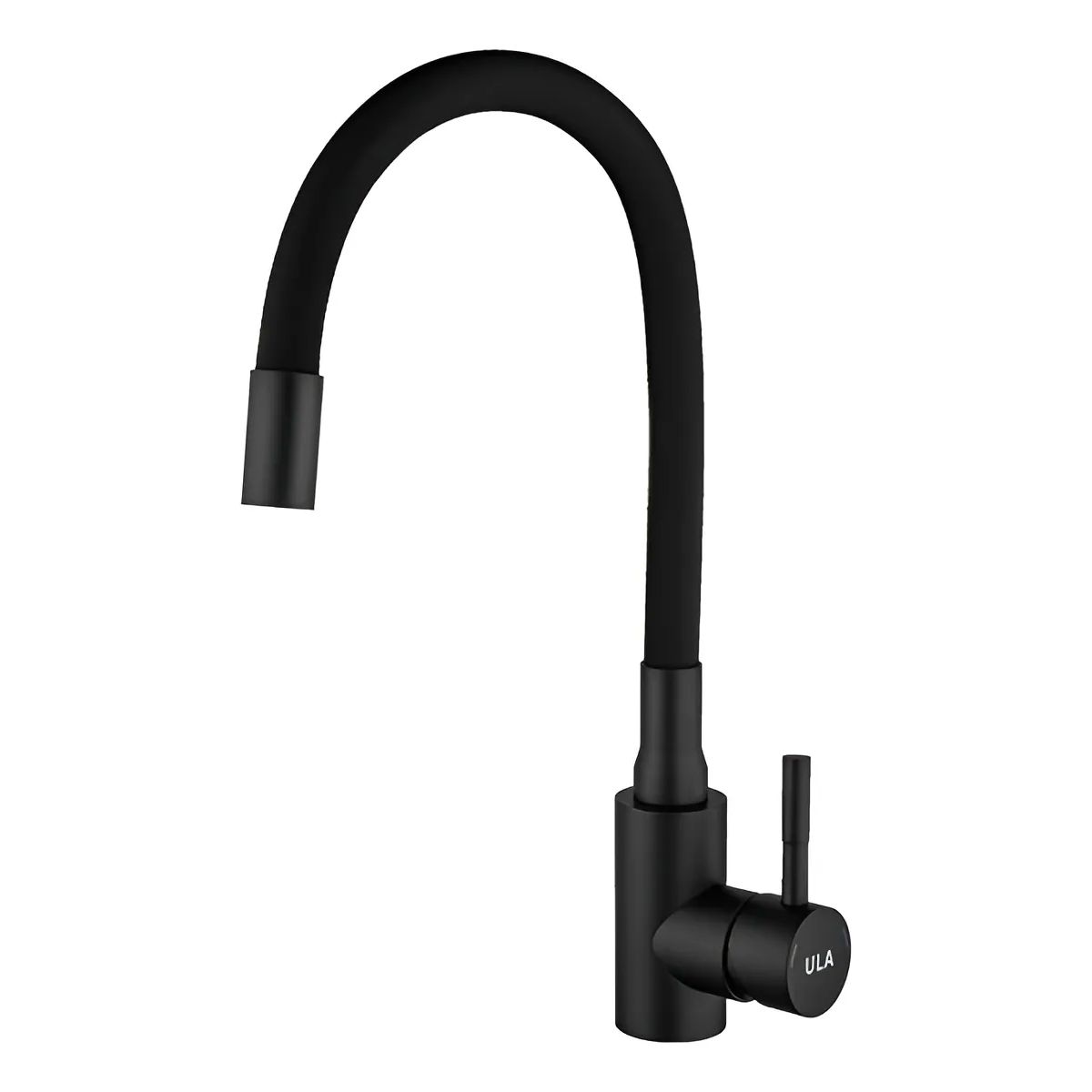 GENERICO - Llave Grifo Monomando Flexible Lavaplatos Color Negro Mate