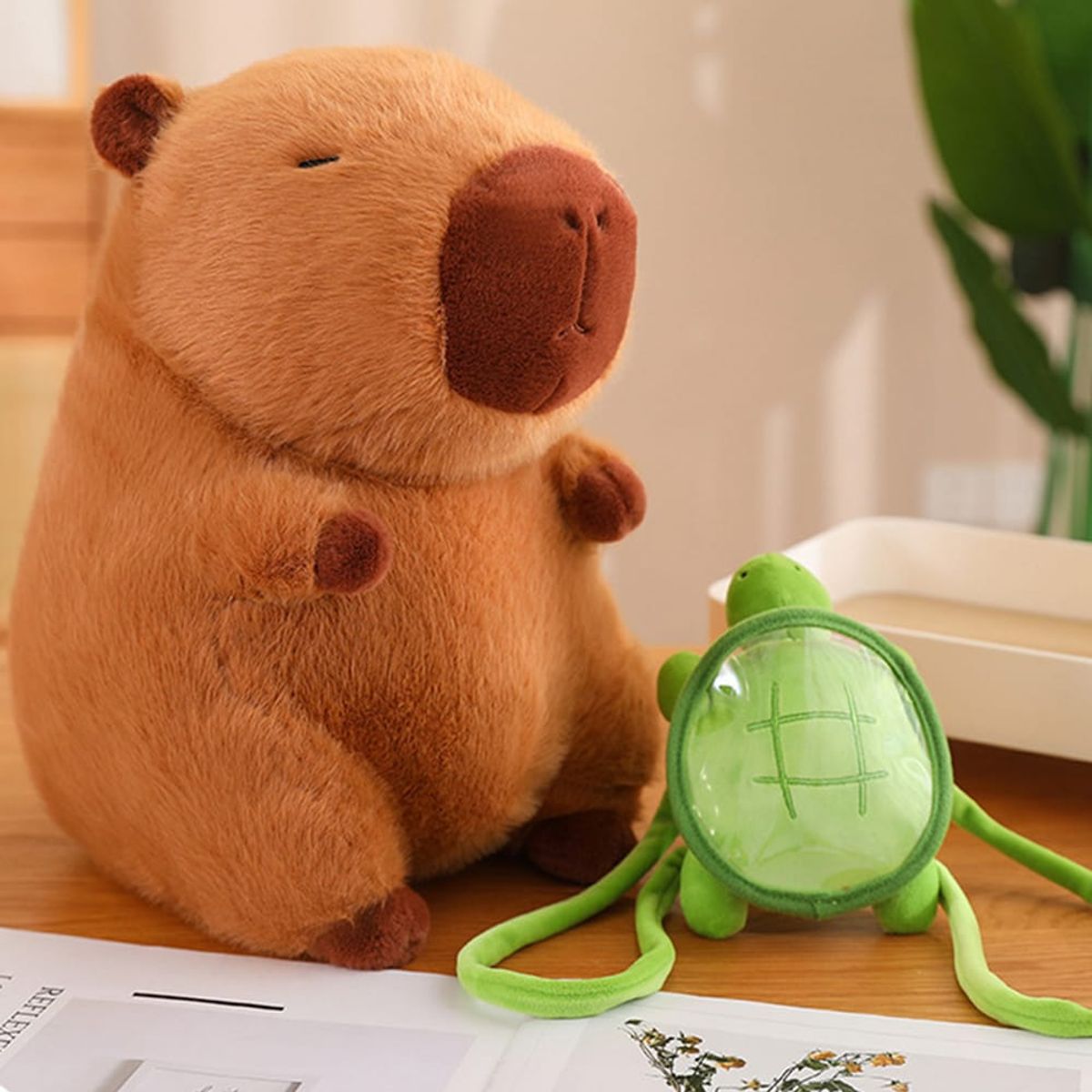 GENERICO - Capibara Peluche felpa 30 cm Mochila Kawai