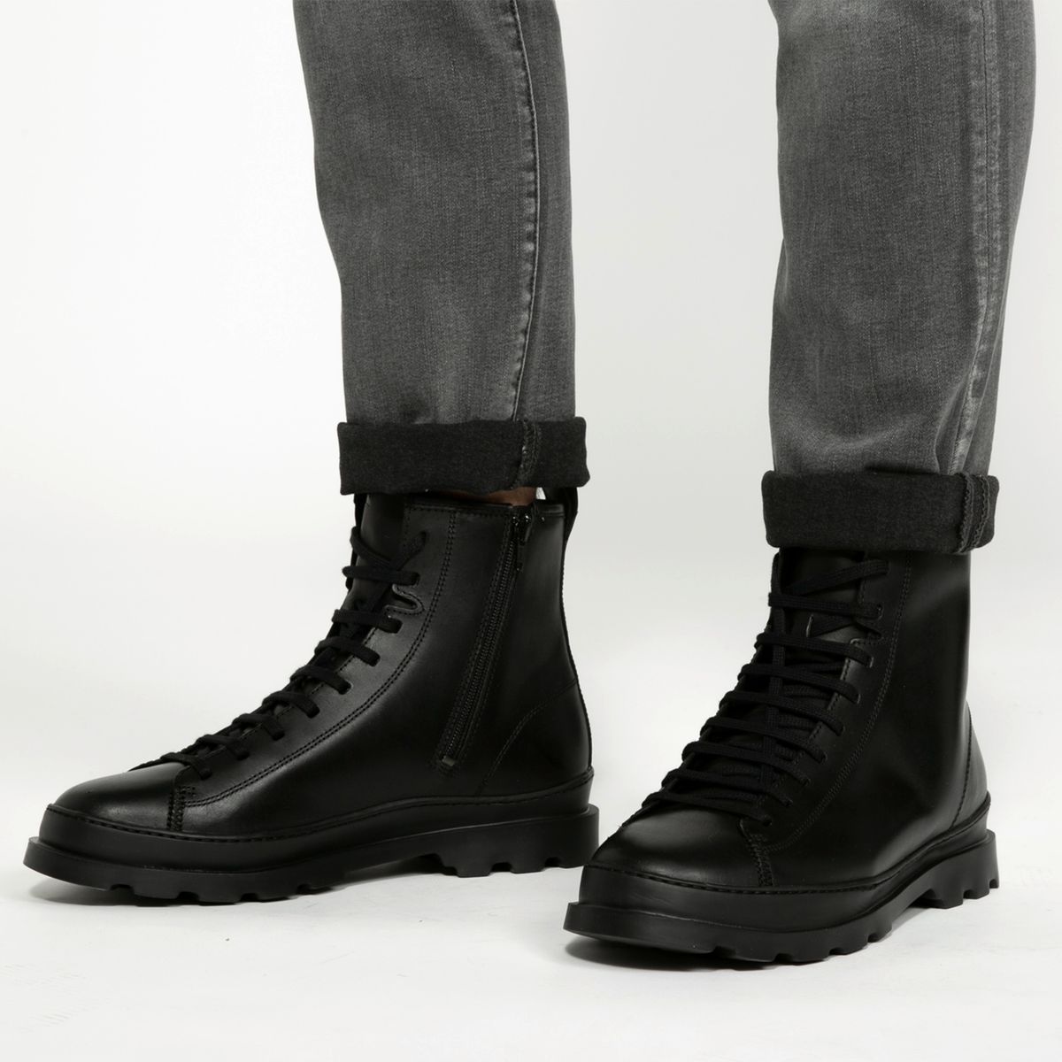 CAMPER - Botín Hombre Cuero Negro Camper