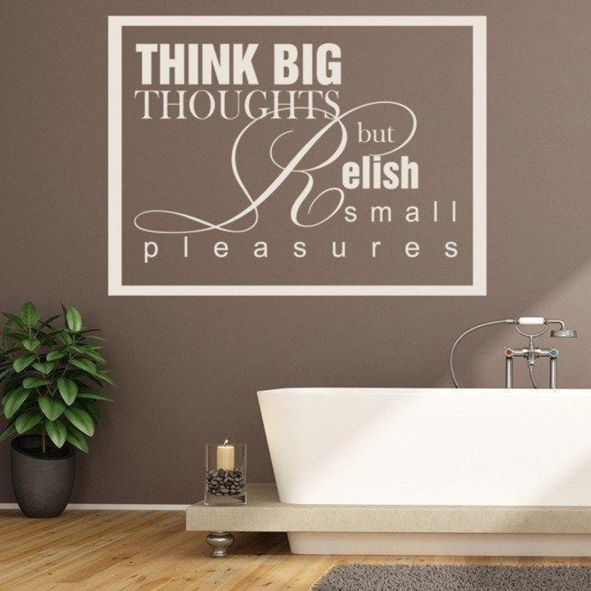 GENERICO - Decomural Big Thoughts Small Pleasures Bathroom WS-15085