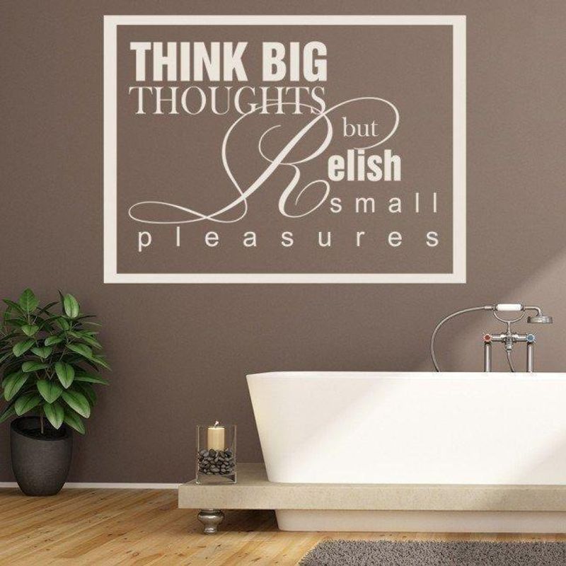 GENERICO - Decomural Big Thoughts Small Pleasures Bathroom WS-15085