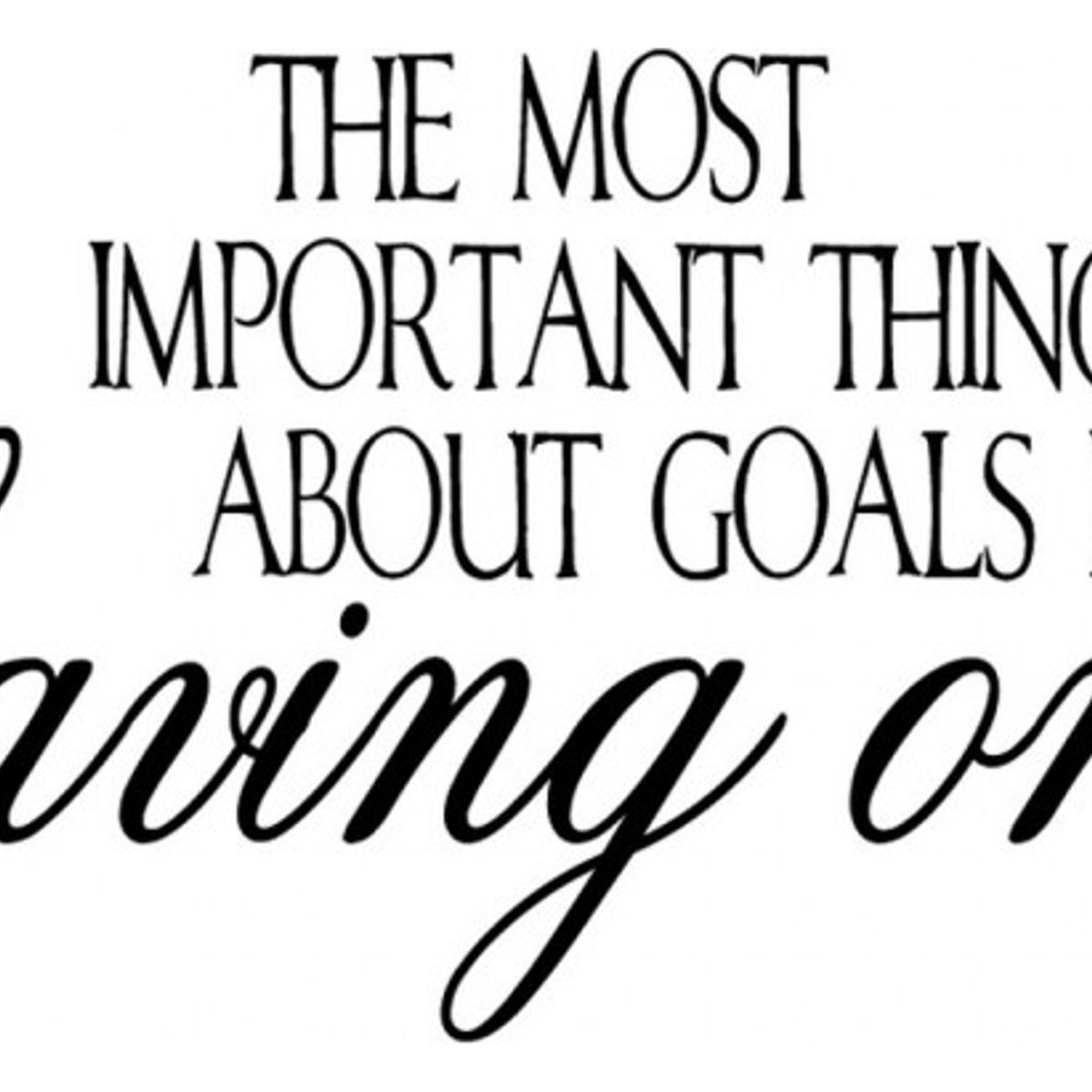 GENERICO - Decomural Having A Goal Inspirational WS-15095