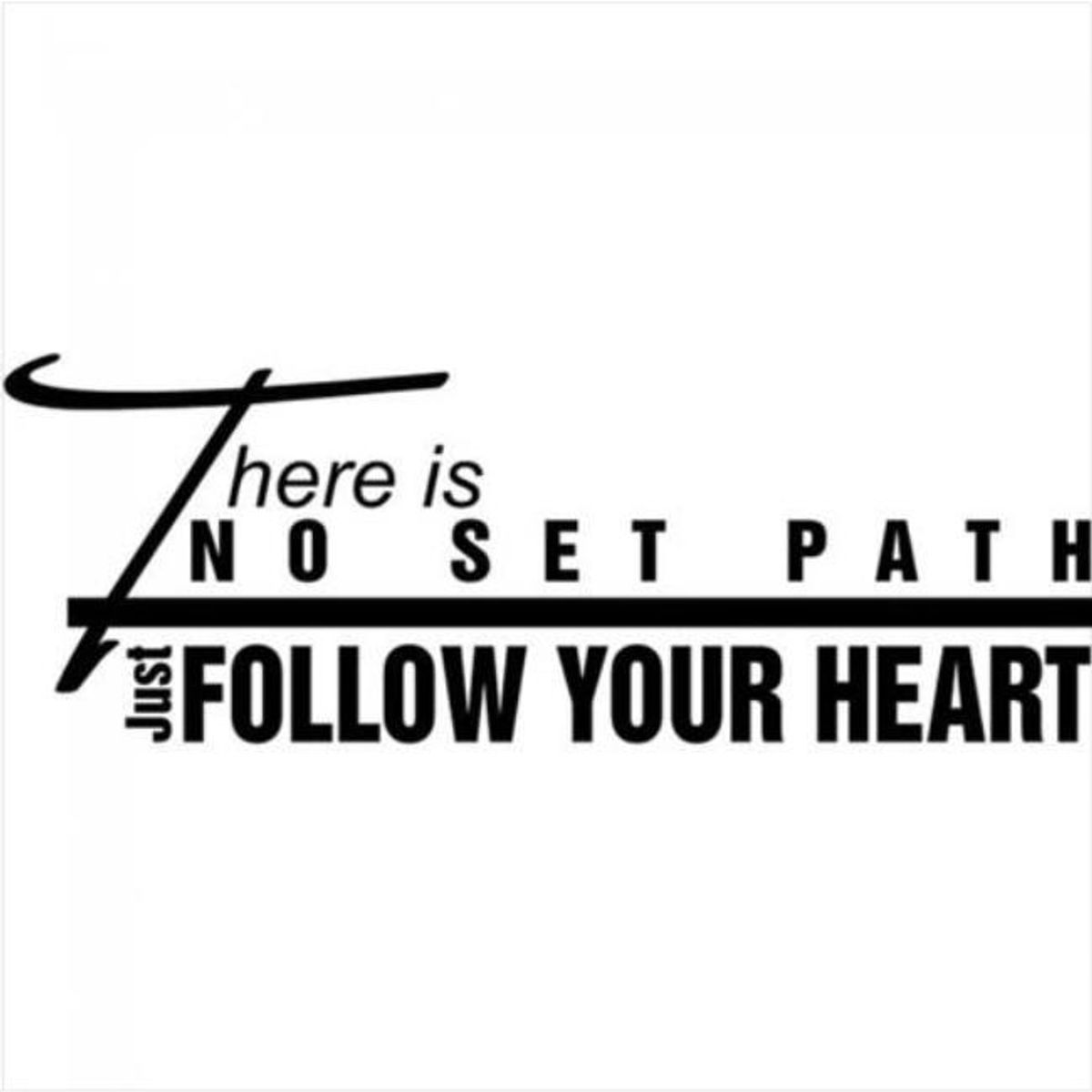 GENERICO - Decomural Follow Your Heart Inspirational WS-15106