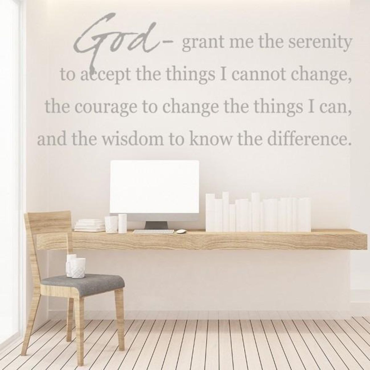 GENERICO - Decomural God Grant Me The Serenity Bible Verse WS-15114