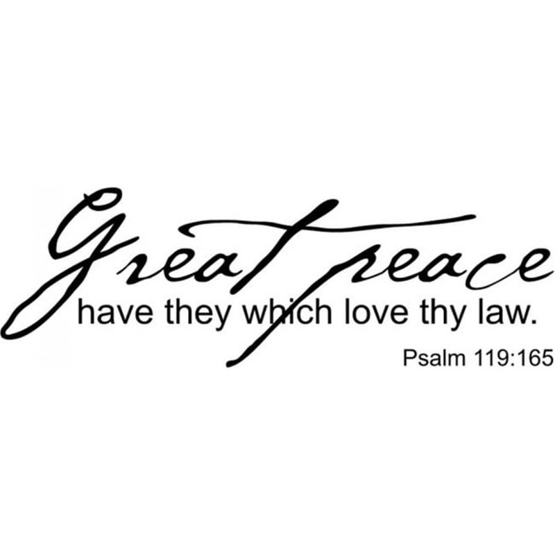 GENERICO - Decomural Great Peace Bible Verse WS-15118