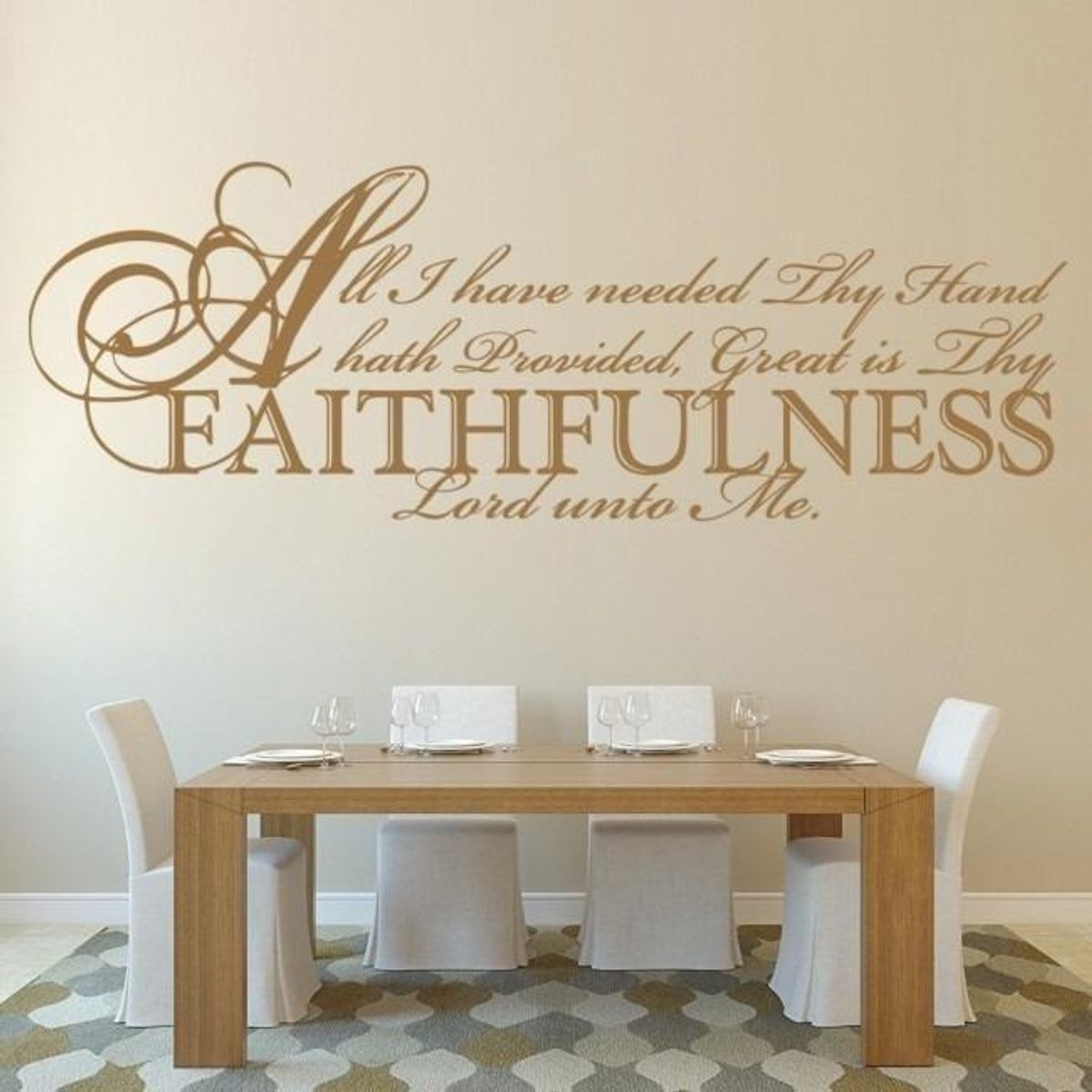 GENERICO - Decomural Faithfulness Bible Verse WS-15119