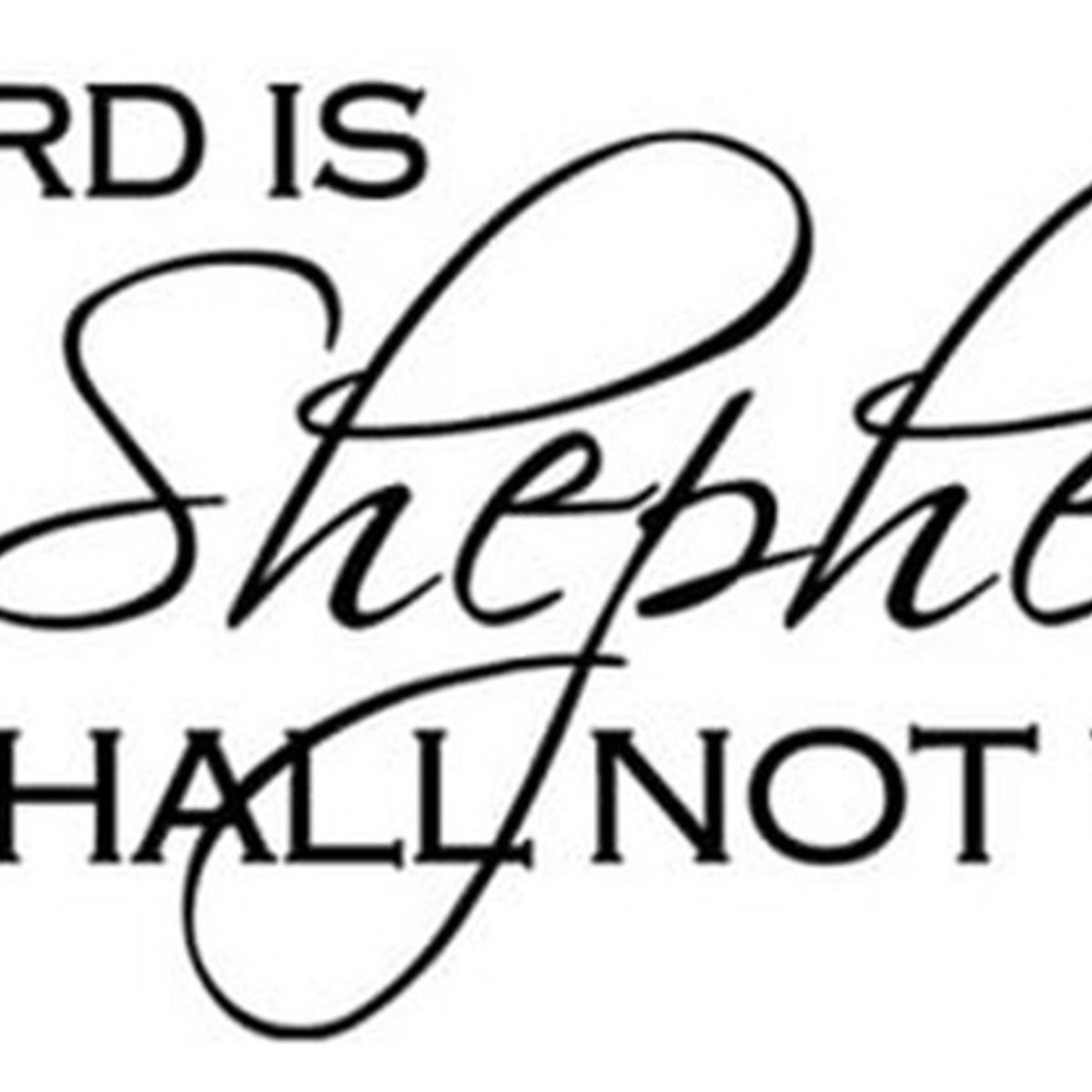 GENERICO - Decomural The Lord Is My Shepherd Bible Verse WS-15121