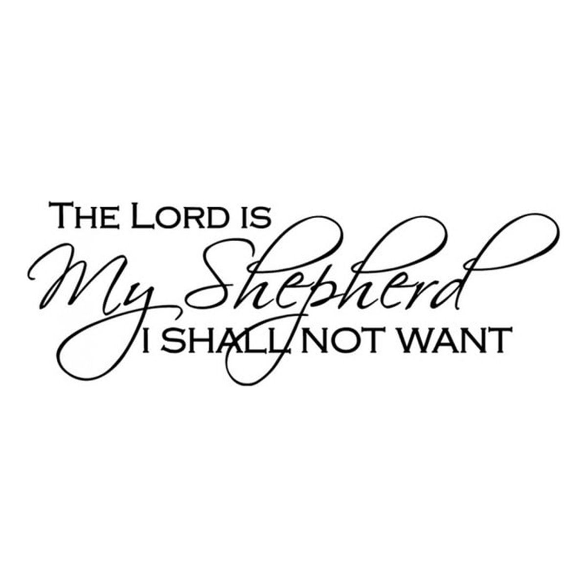GENERICO - Decomural The Lord Is My Shepherd Bible Verse WS-15121