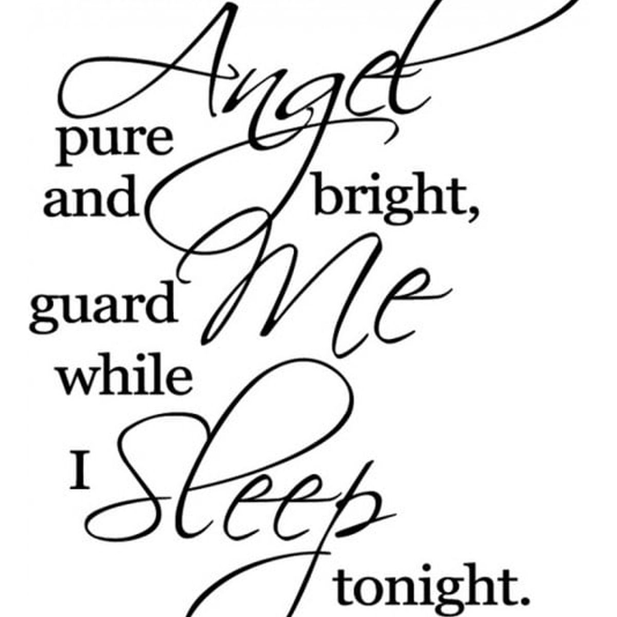 GENERICO - Decomural Guardian Angel Pure And Bright Prayer WS-15127