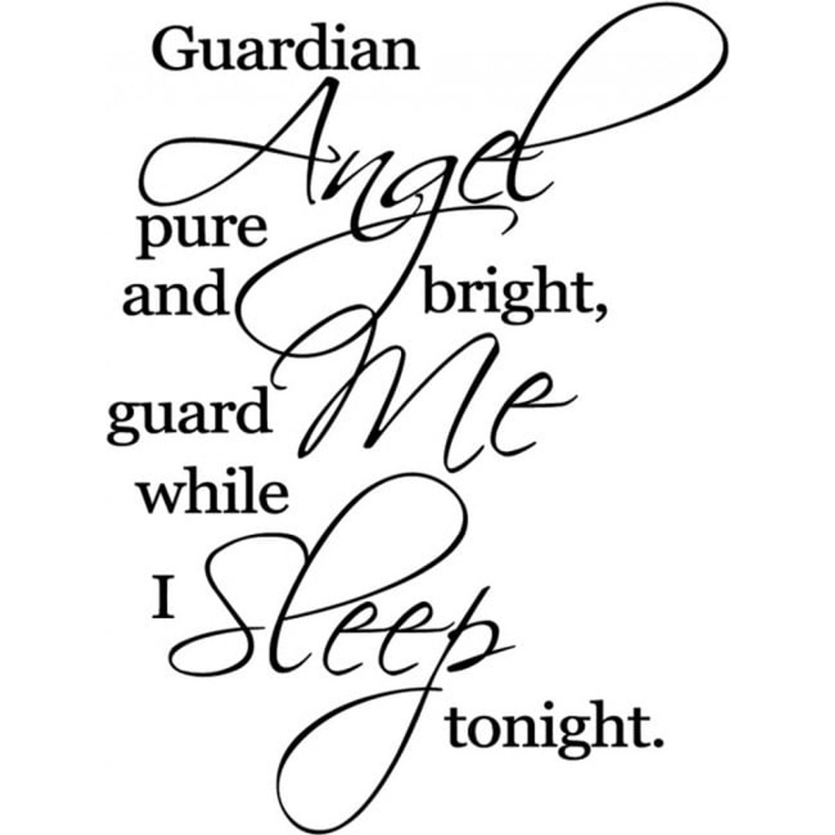 GENERICO - Decomural Guardian Angel Pure And Bright Prayer WS-15127