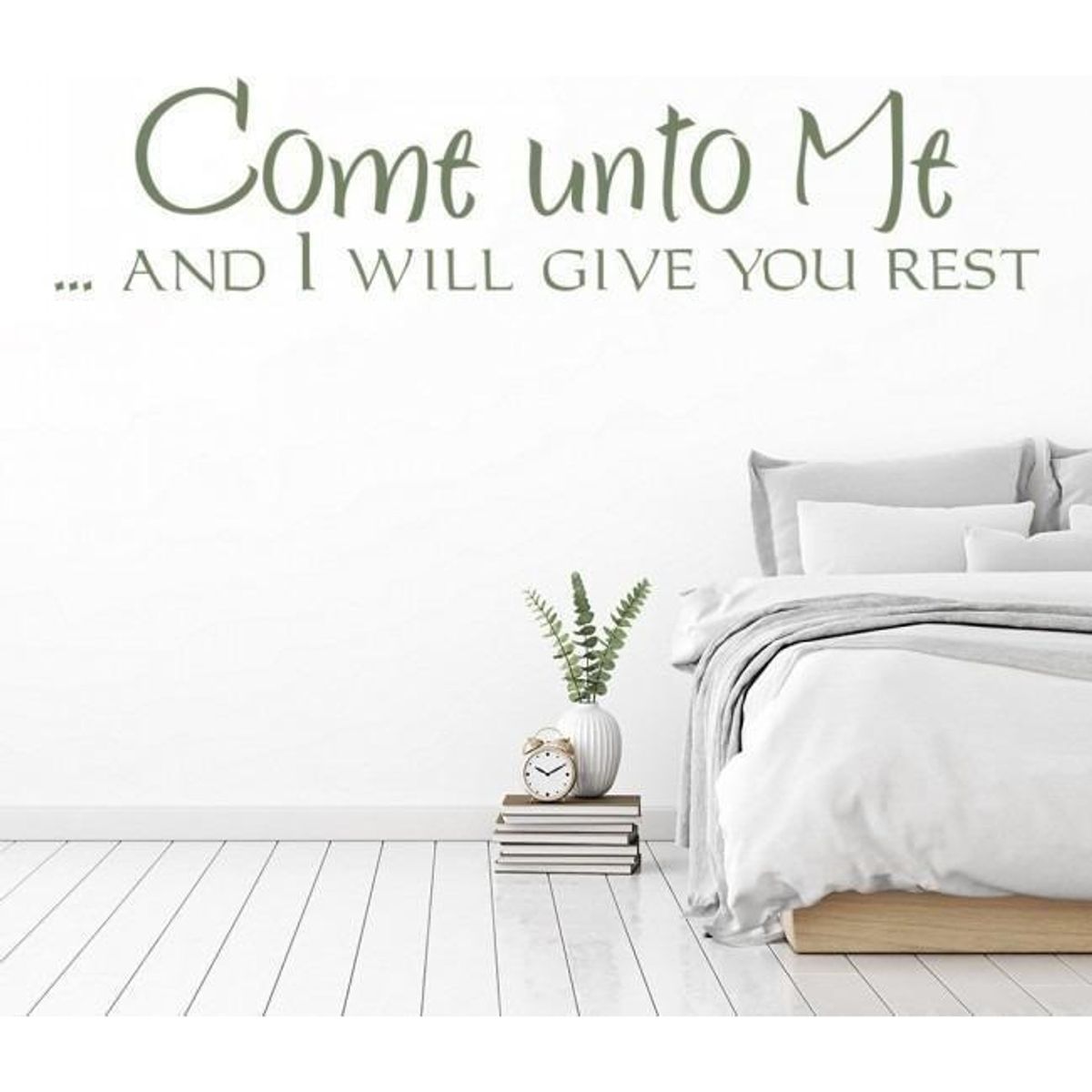 GENERICO - Decomural Come Unto Me Bible Verse WS-15128