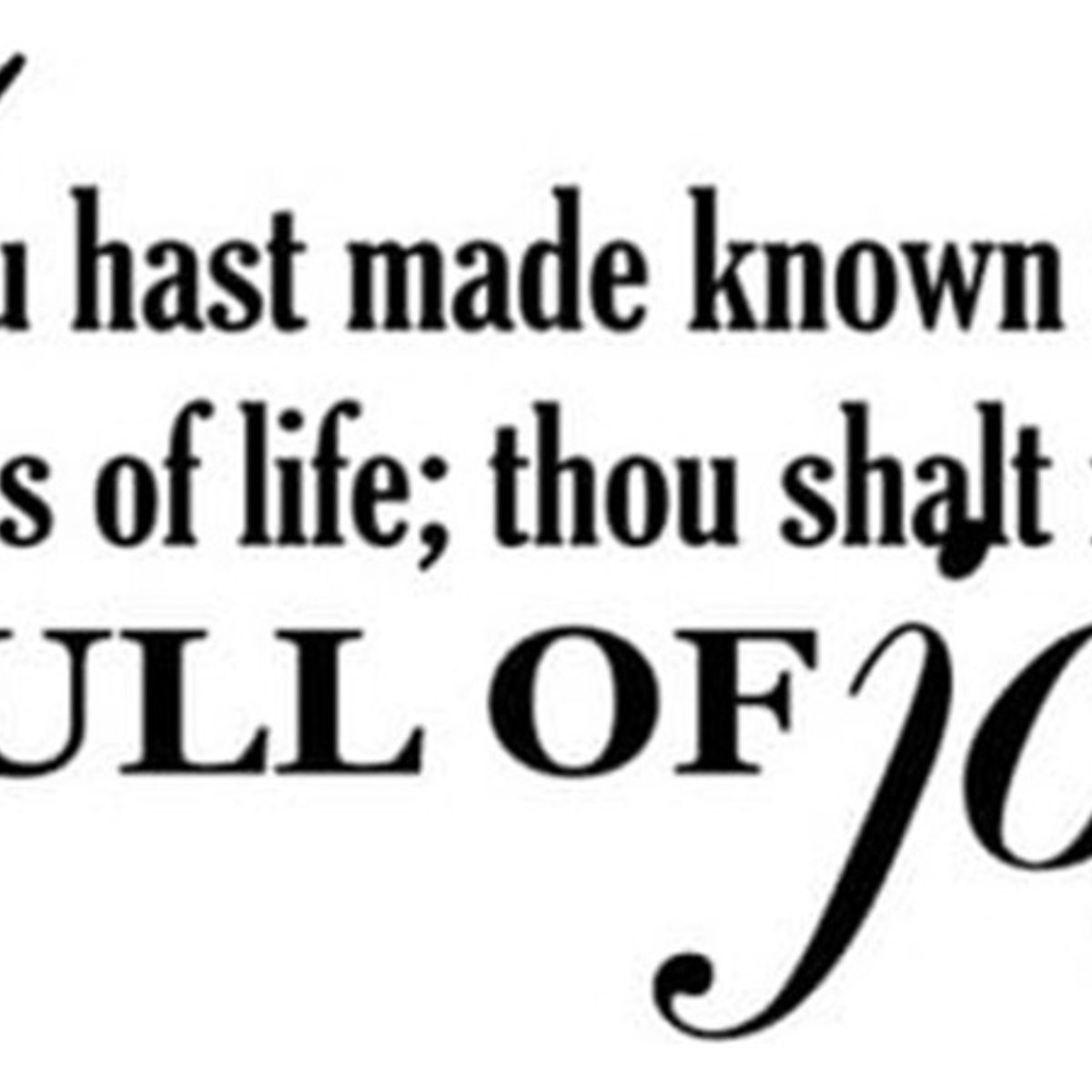 GENERICO - Decomural Full Of Joy Bible Verse WS-15133