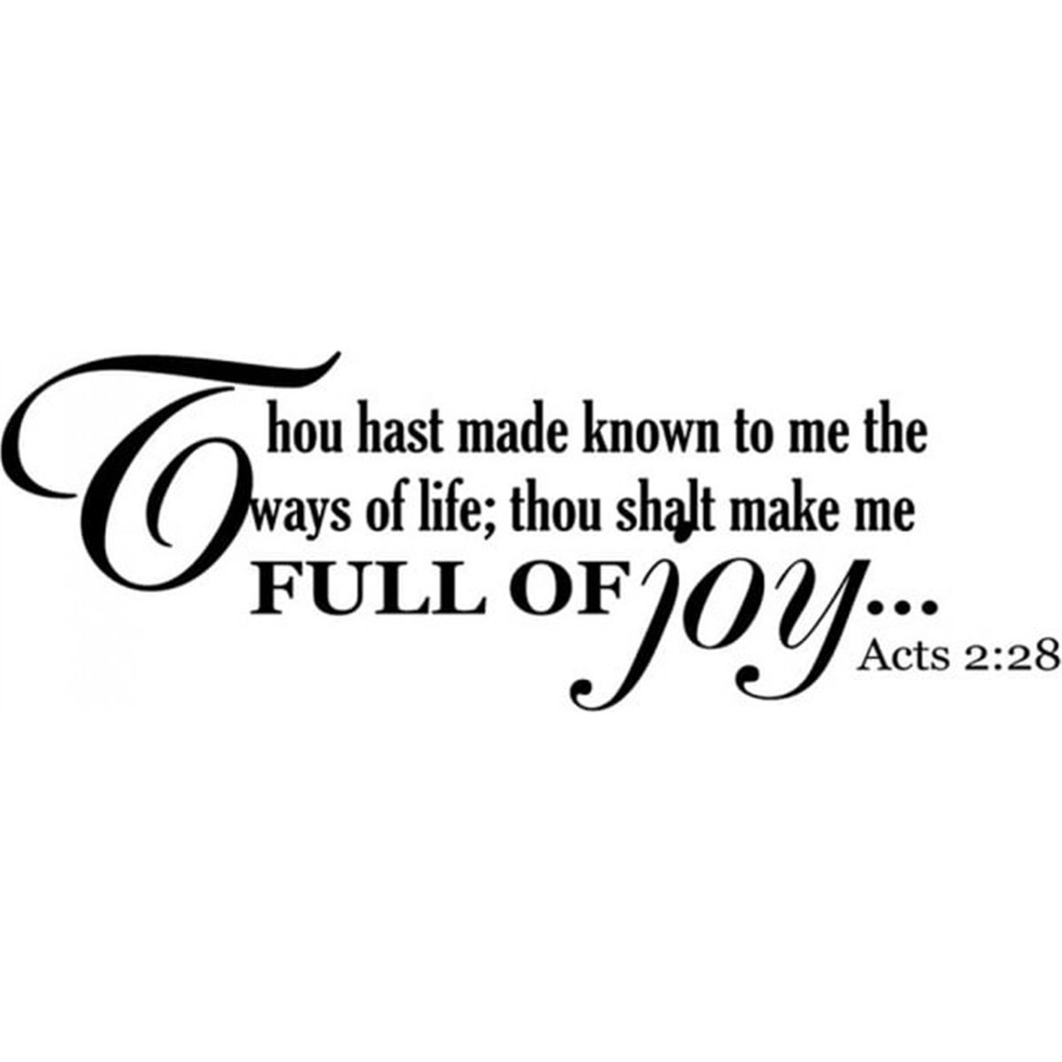 GENERICO - Decomural Full Of Joy Bible Verse WS-15133