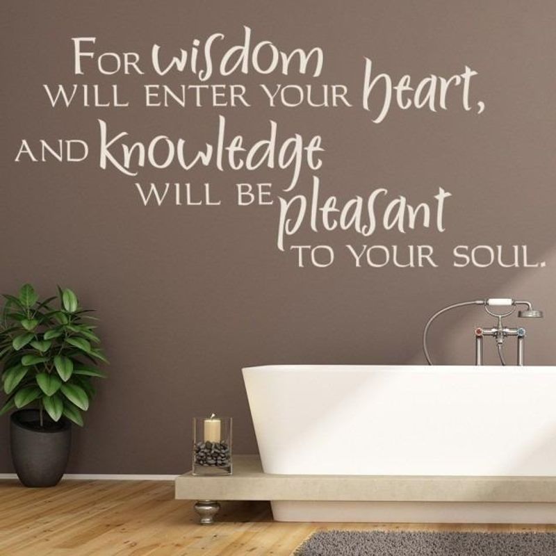 GENERICO - Decomural Wisdom Will Enter Your Heart Bible WS-15140