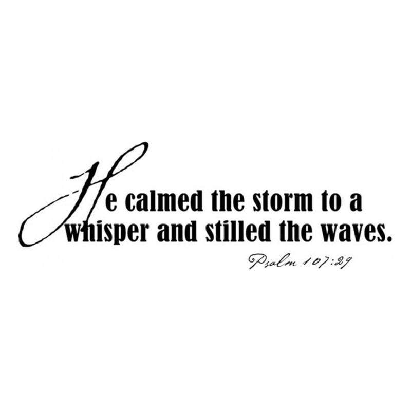 GENERICO - Decomural He Calmed The Storm Bible Verse WS-15145