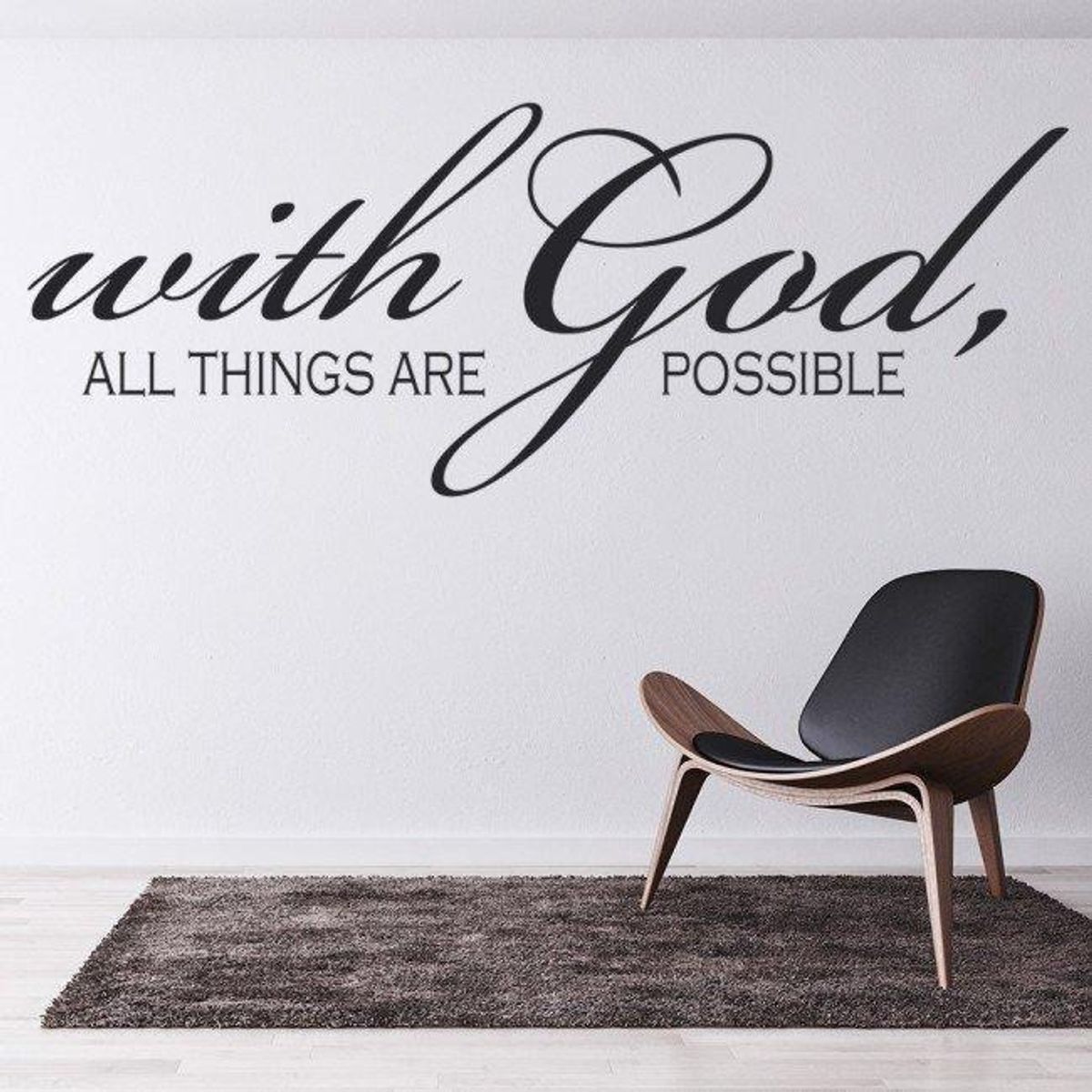 GENERICO - Decomural With God All Things Are Possible Bible WS-15147