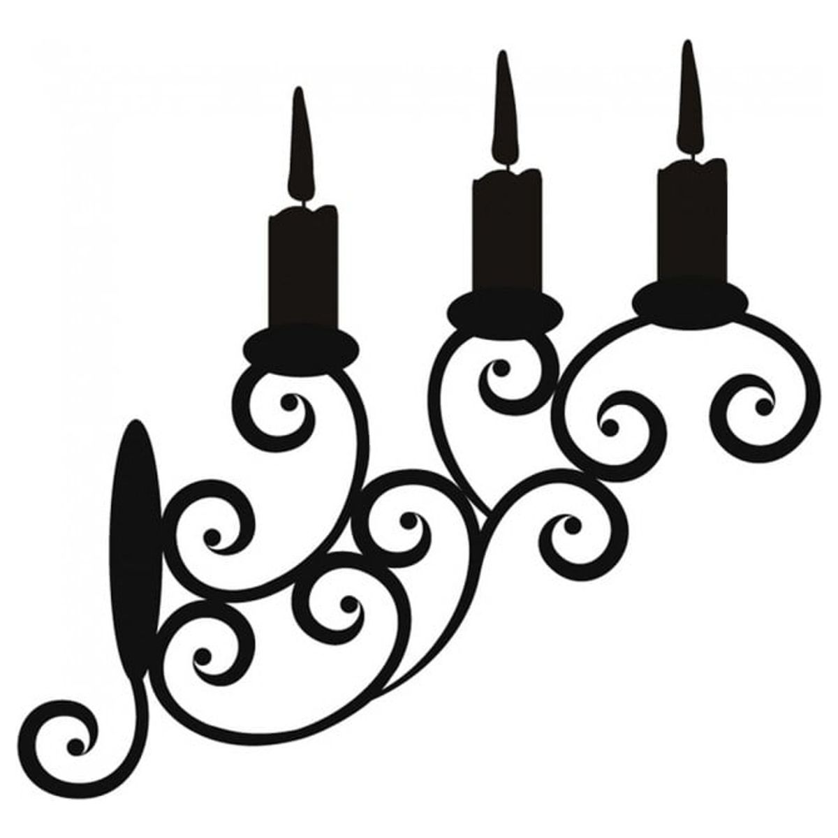 GENERICO - Decomural Candle Holder Swirl Pattern WS-15165