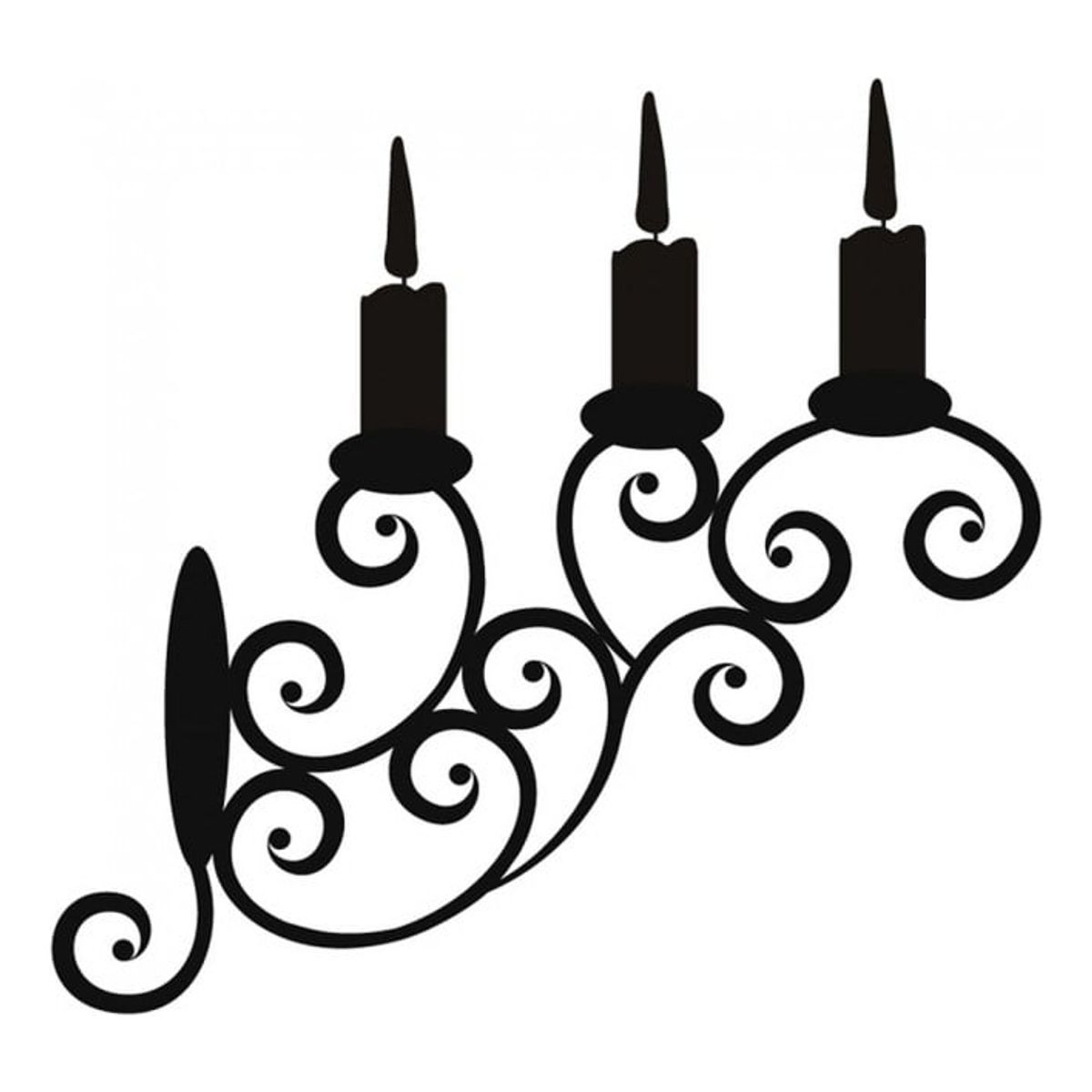 GENERICO - Decomural Candle Holder Swirl Pattern WS-15165