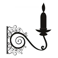 GENERICO - Decomural Swirl Candle Christmas WS-15166