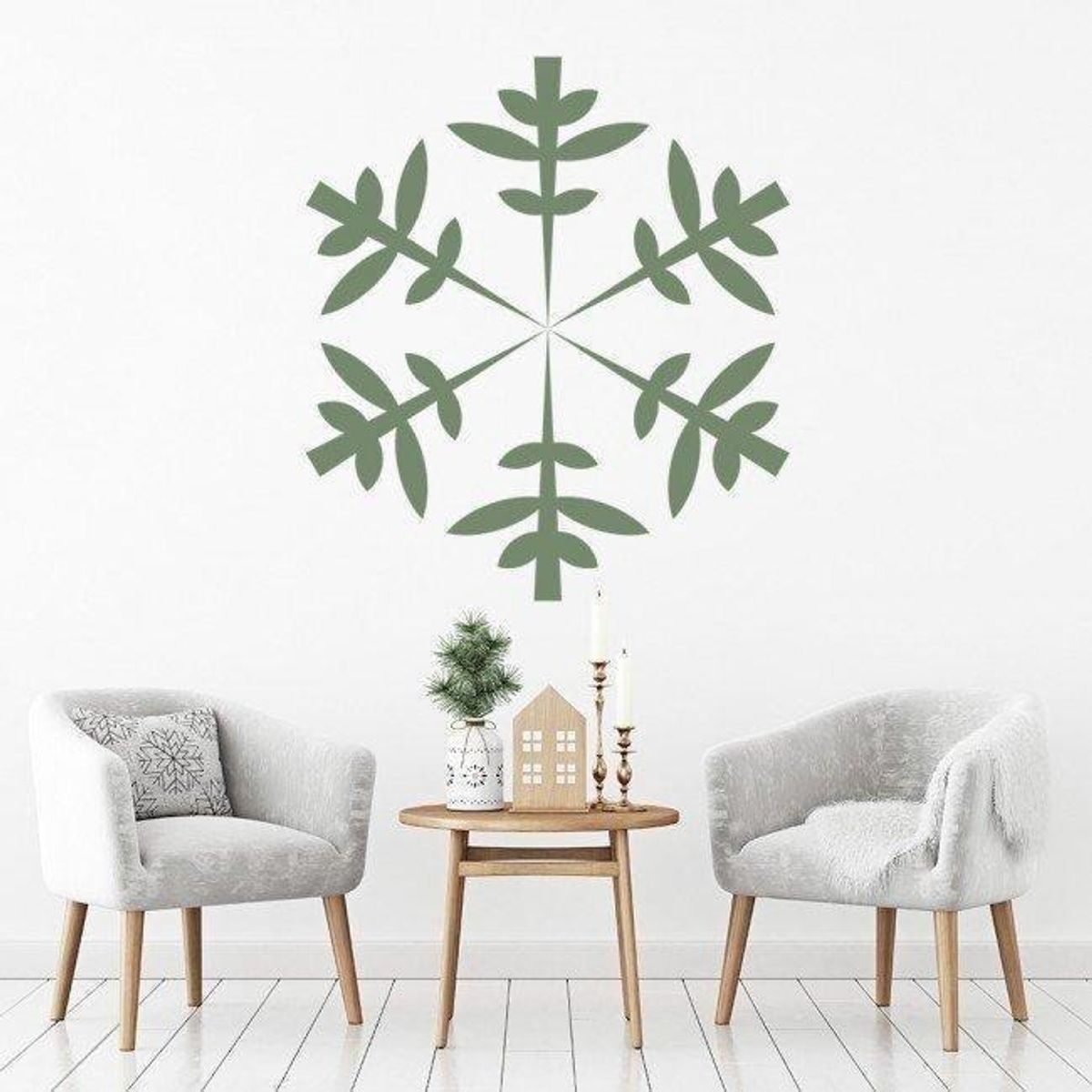 GENERICO - Decomural Winter Snowflake Christmas WS-15245