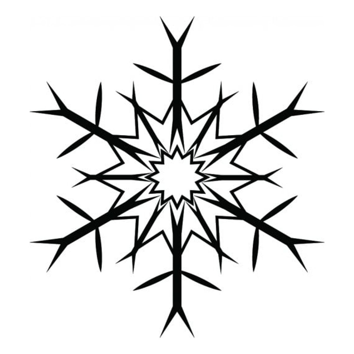 GENERICO - Decomural Christmas Snowflake Xmas WS-15248