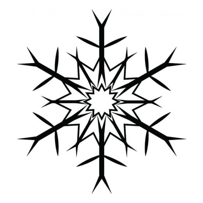 GENERICO - Decomural Christmas Snowflake Xmas WS-15248