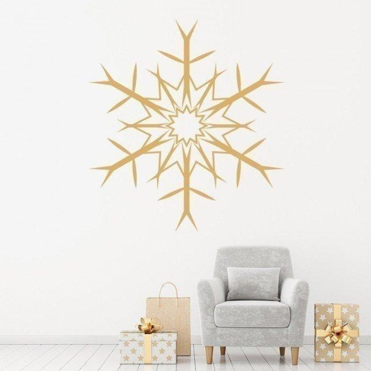 GENERICO - Decomural Christmas Snowflake Xmas WS-15248