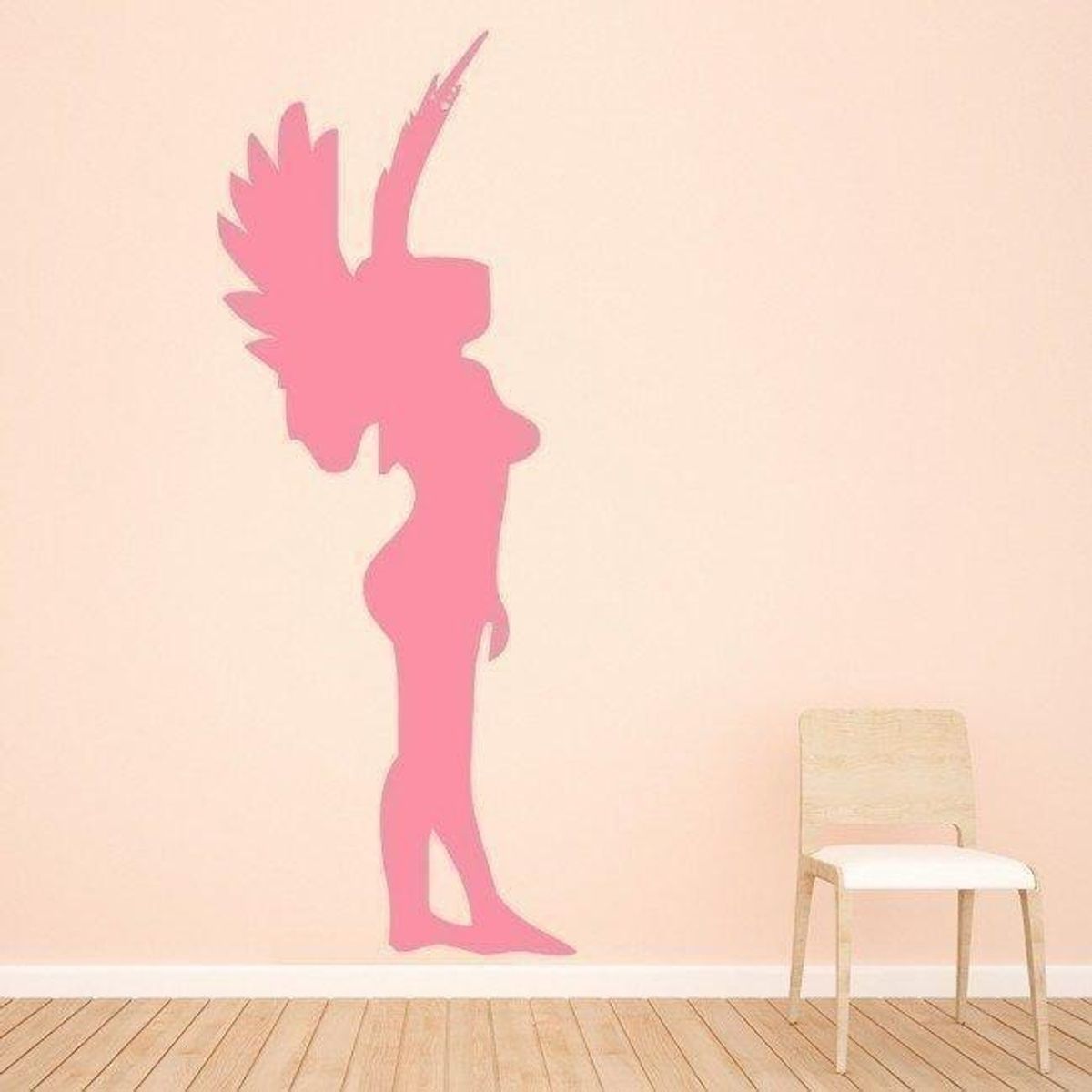 GENERICO - Decomural Angel Standing Silhouette And Wings WS-15298