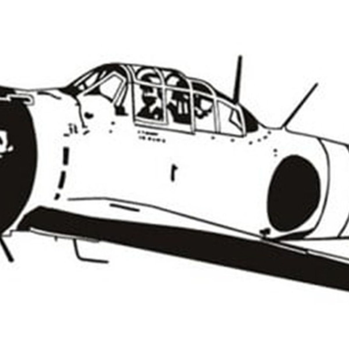 GENERICO - Decomural World War 2 Jet Army Plane WS-15337