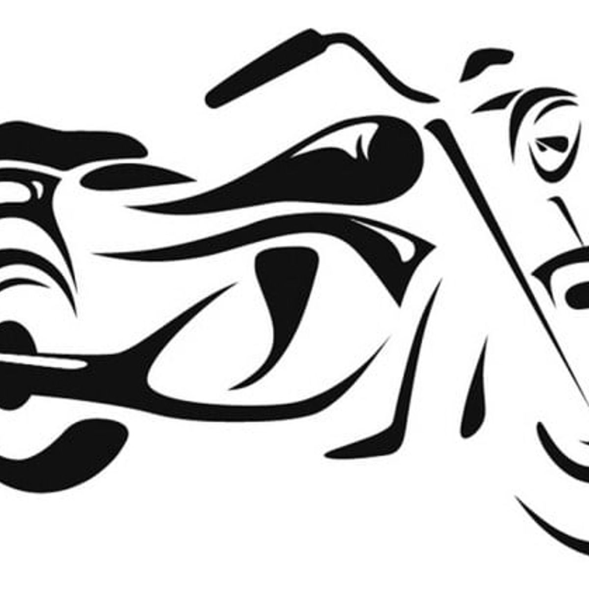 GENERICO - Decomural Cartoon Motorbike Motorcycle WS-15343