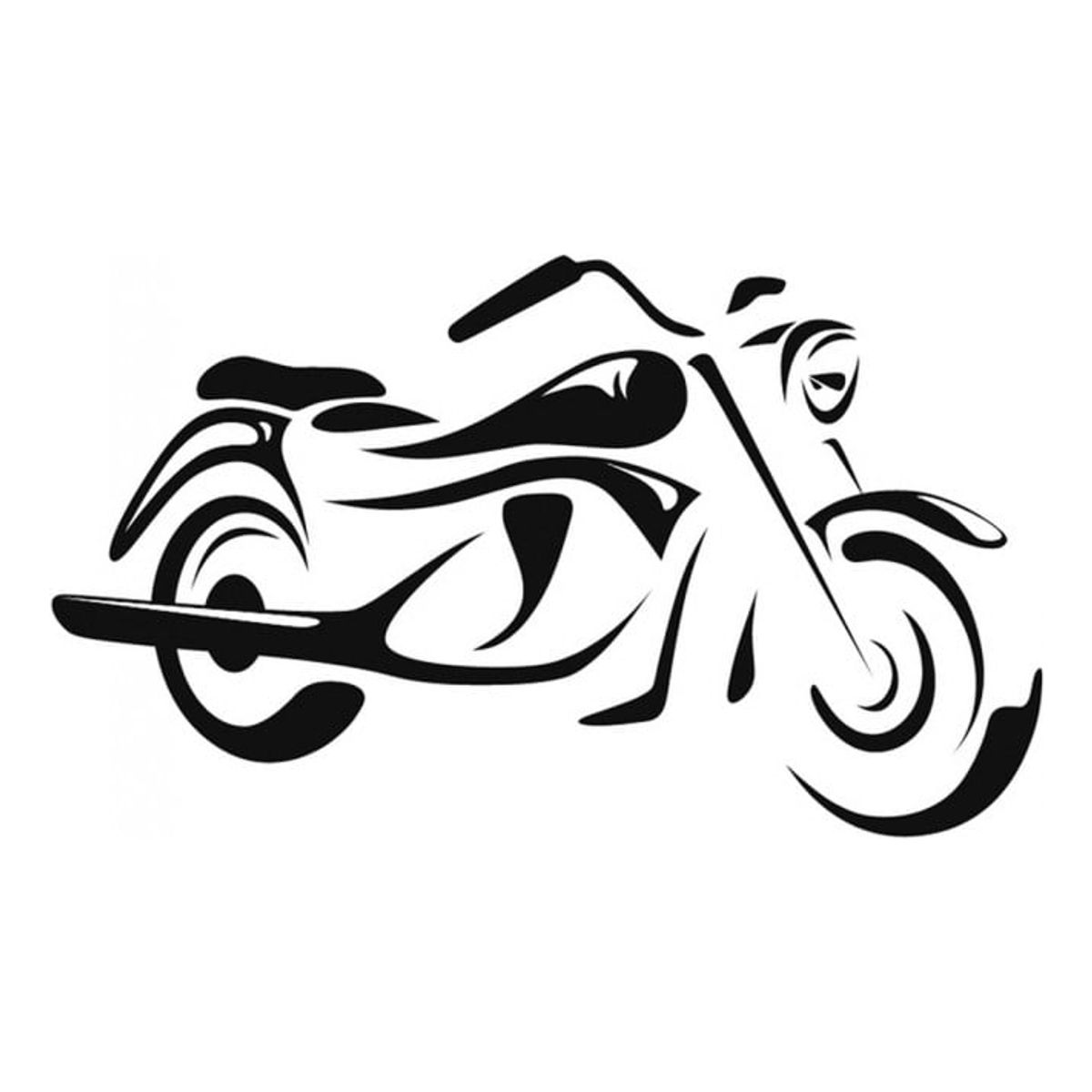 GENERICO - Decomural Cartoon Motorbike Motorcycle WS-15343