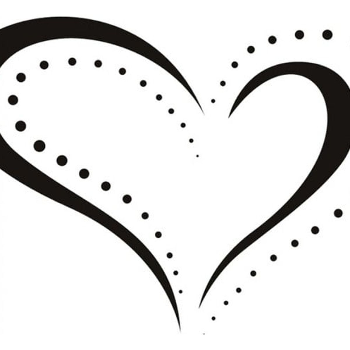 GENERICO - Decomural Dotted Love Heart Valentines WS-15376