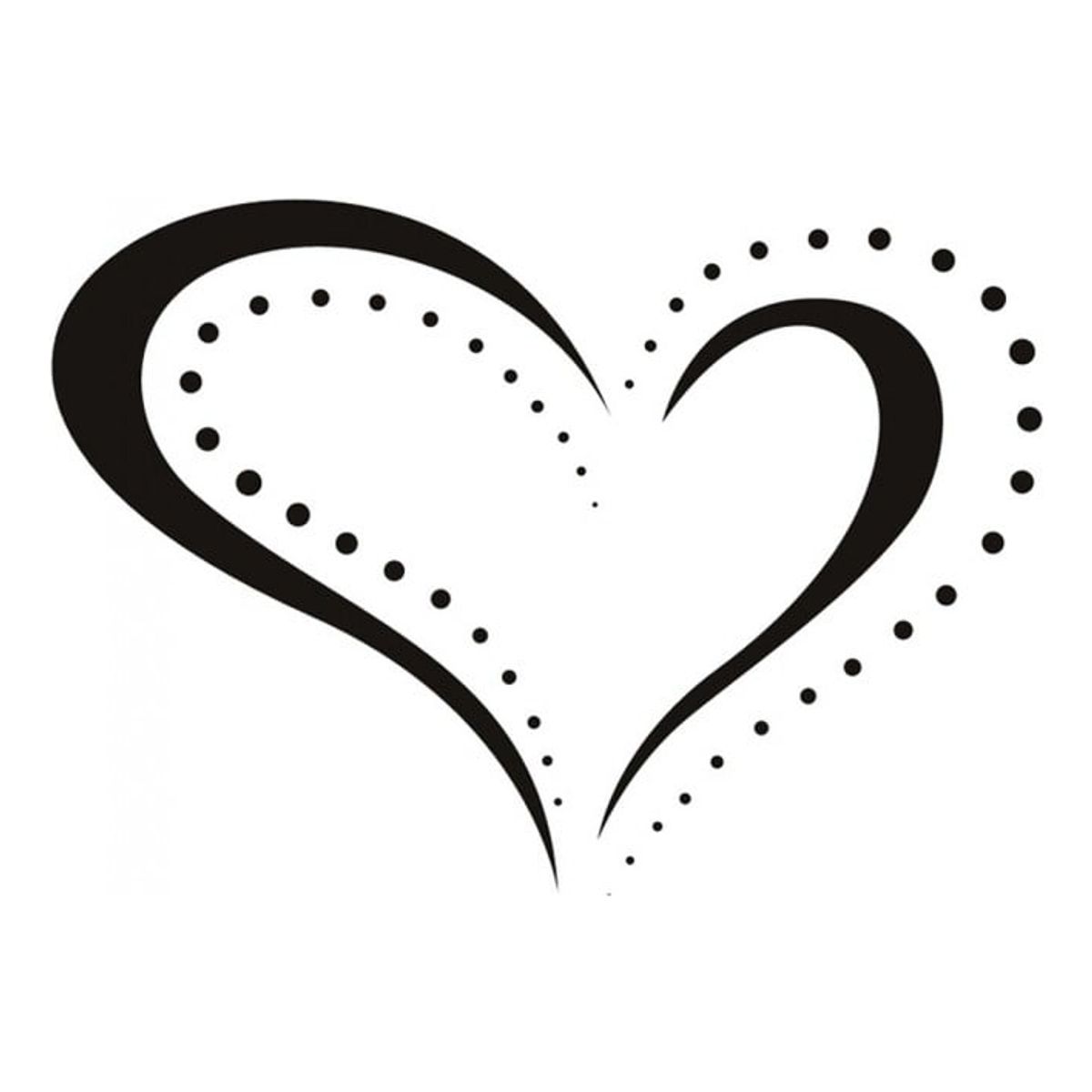GENERICO - Decomural Dotted Love Heart Valentines WS-15376