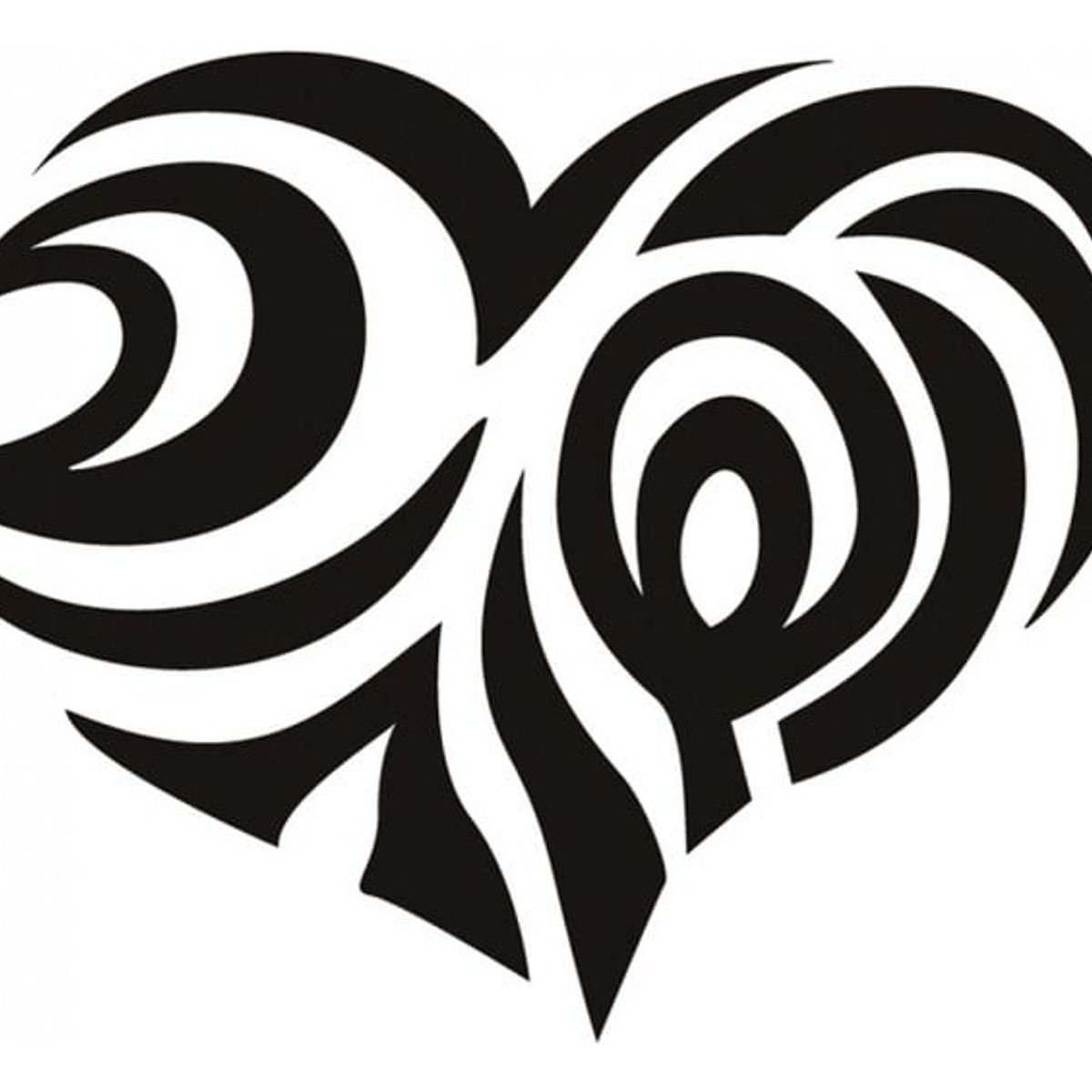 GENERICO - Decomural Tribal Love Heart Valentines WS-15383