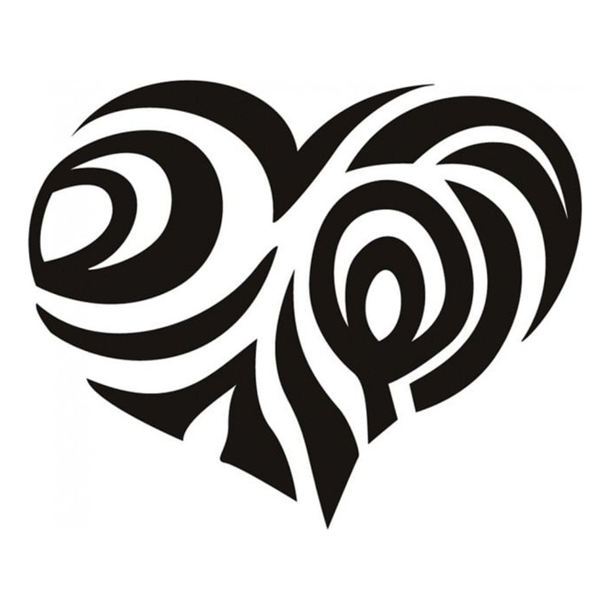 GENERICO - Decomural Tribal Love Heart Valentines WS-15383