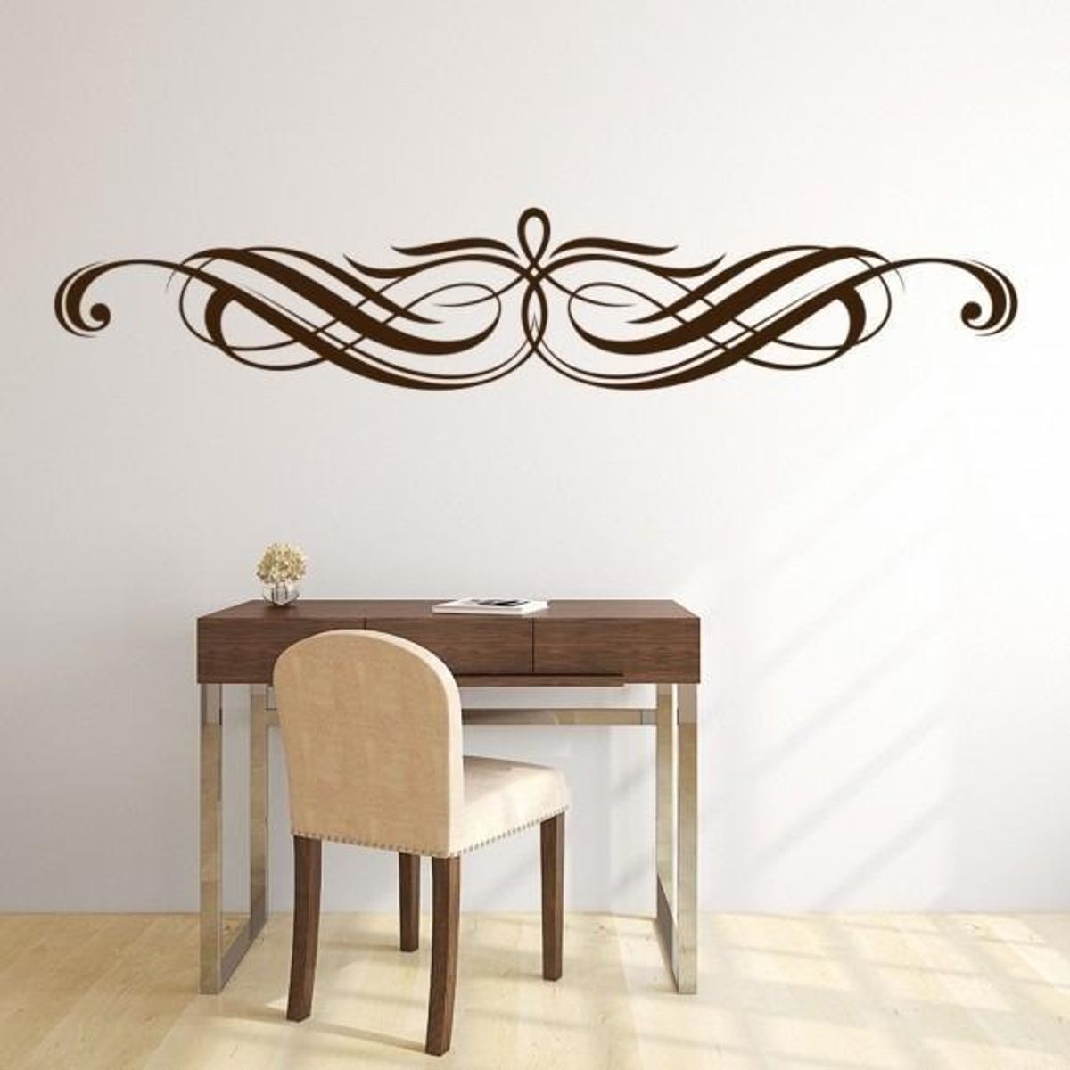 GENERICO - Decomural Swirl Bow Decorative Headboard WS-15388