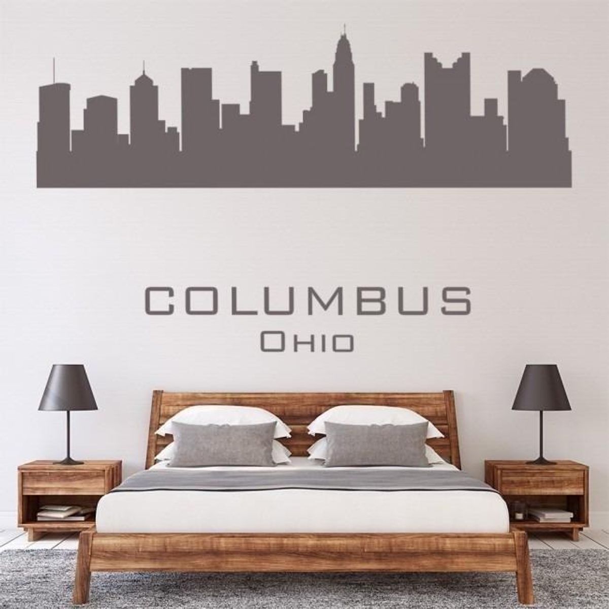 GENERICO - Decomural Columbus Ohio Usa City Skyline WS-15418