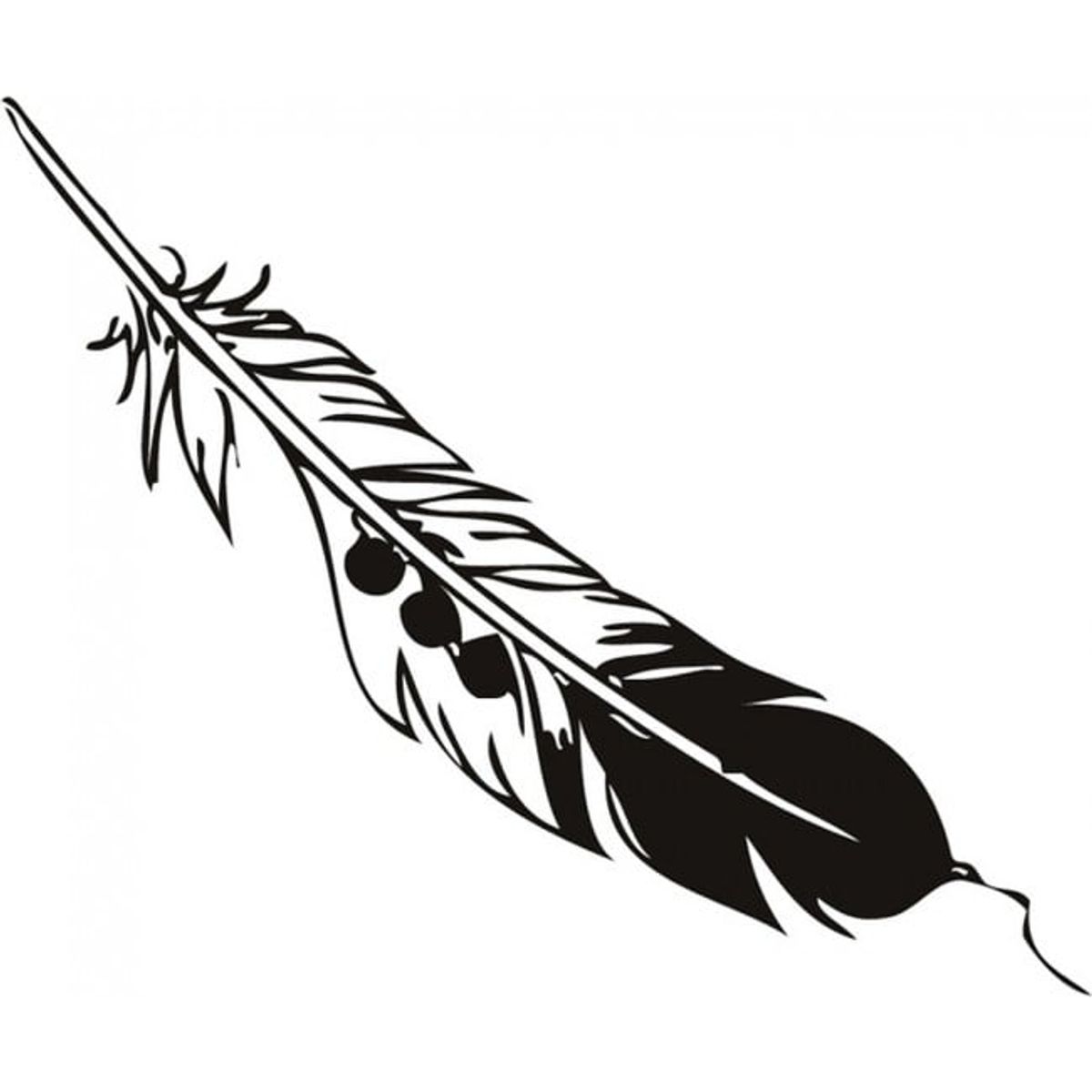 GENERICO - Decomural Distressed Feather Bird WS-15443