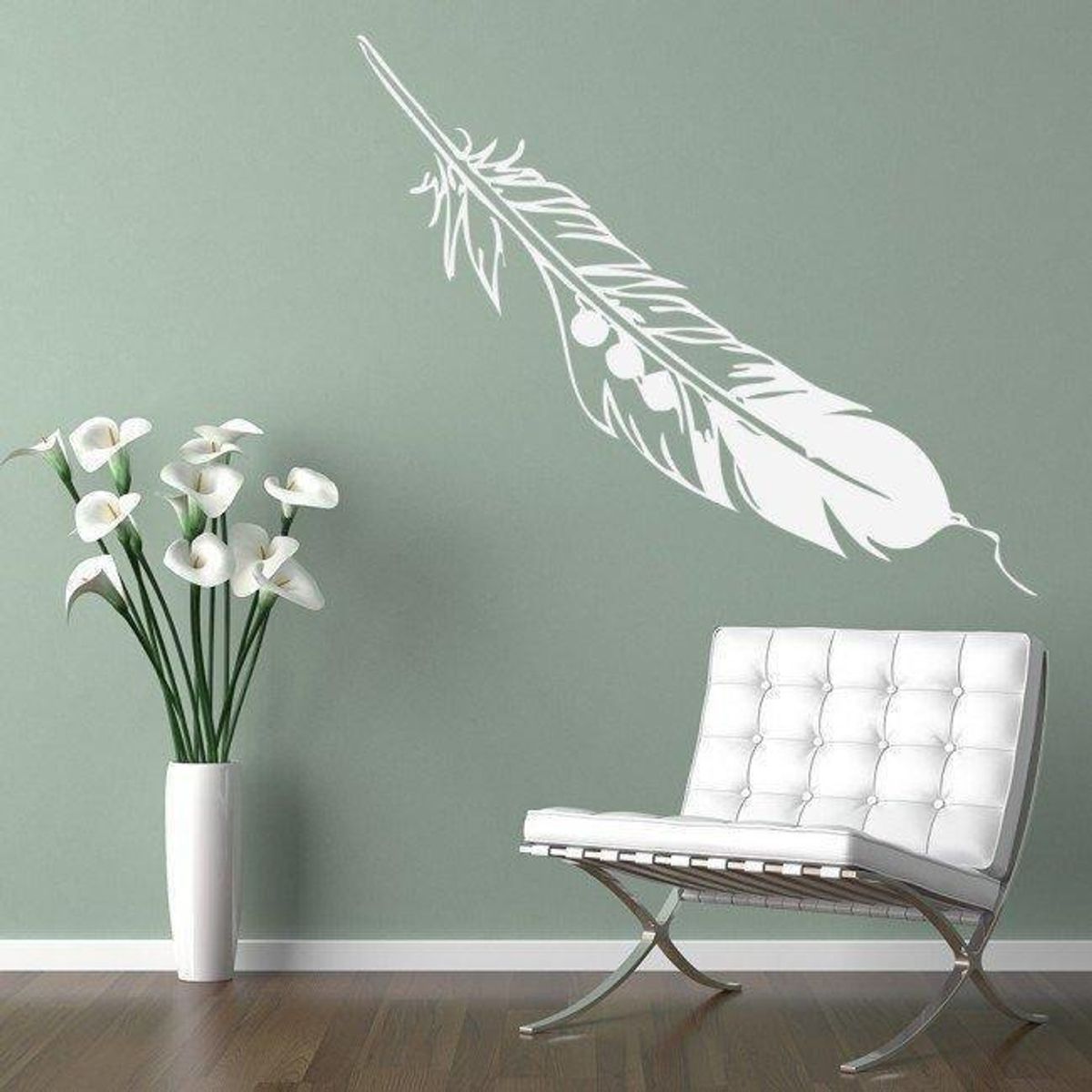 GENERICO - Decomural Distressed Feather Bird WS-15443