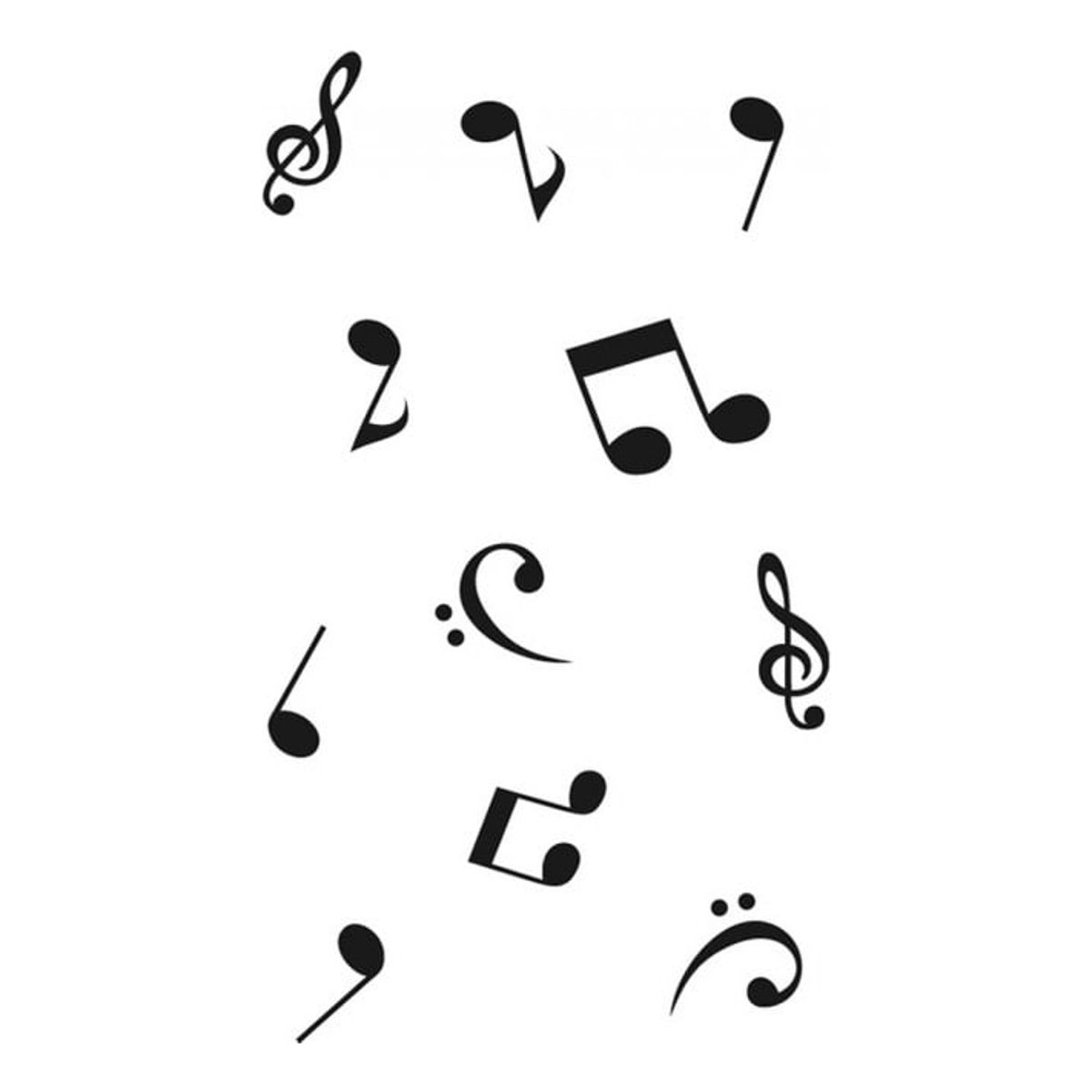 GENERICO - Decomural Musical Notes Quaver Treble Clef Set WS-15523