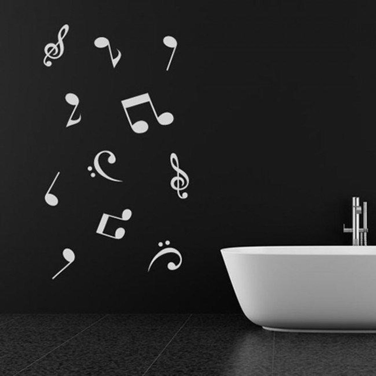 GENERICO - Decomural Musical Notes Quaver Treble Clef Set WS-15523