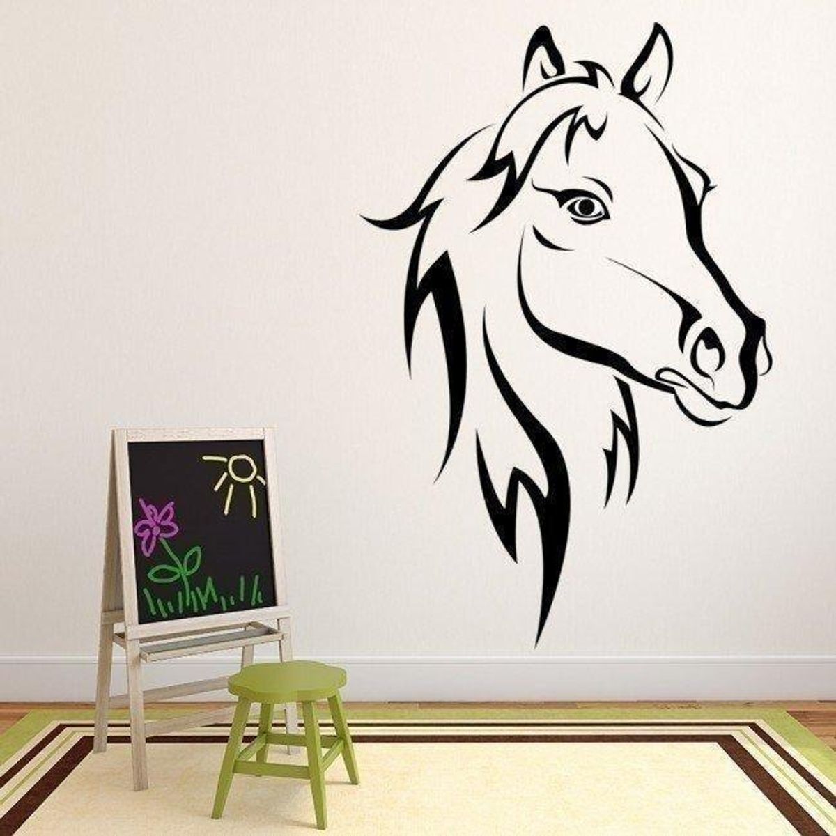 GENERICO - Decomural Horse Head Farm Animals WS-15531