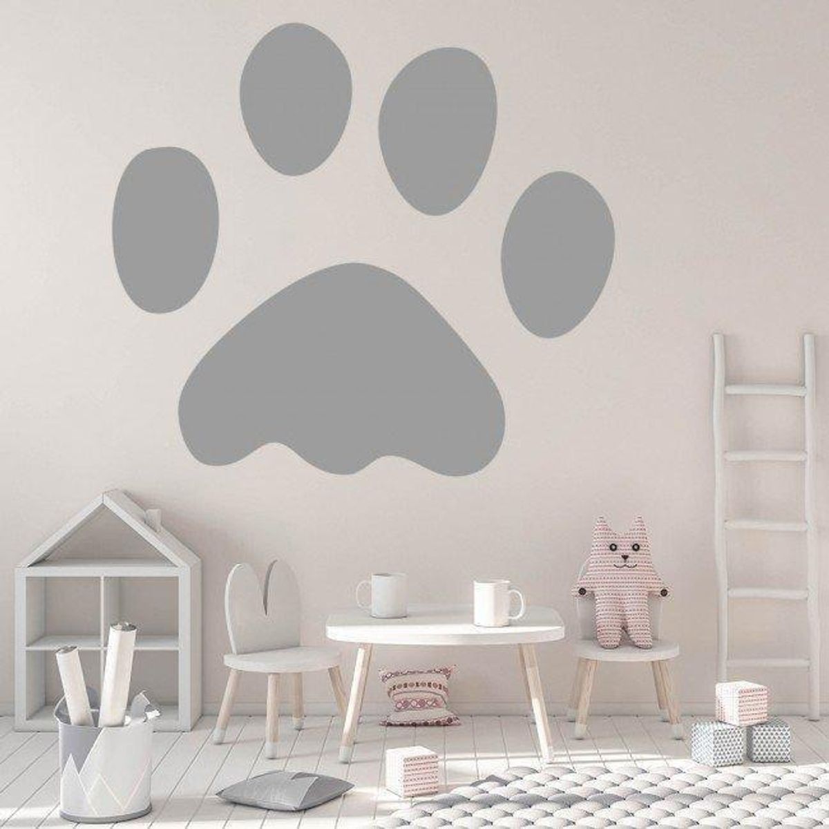 GENERICO - Decomural Paw Print Dog Animals WS-15542