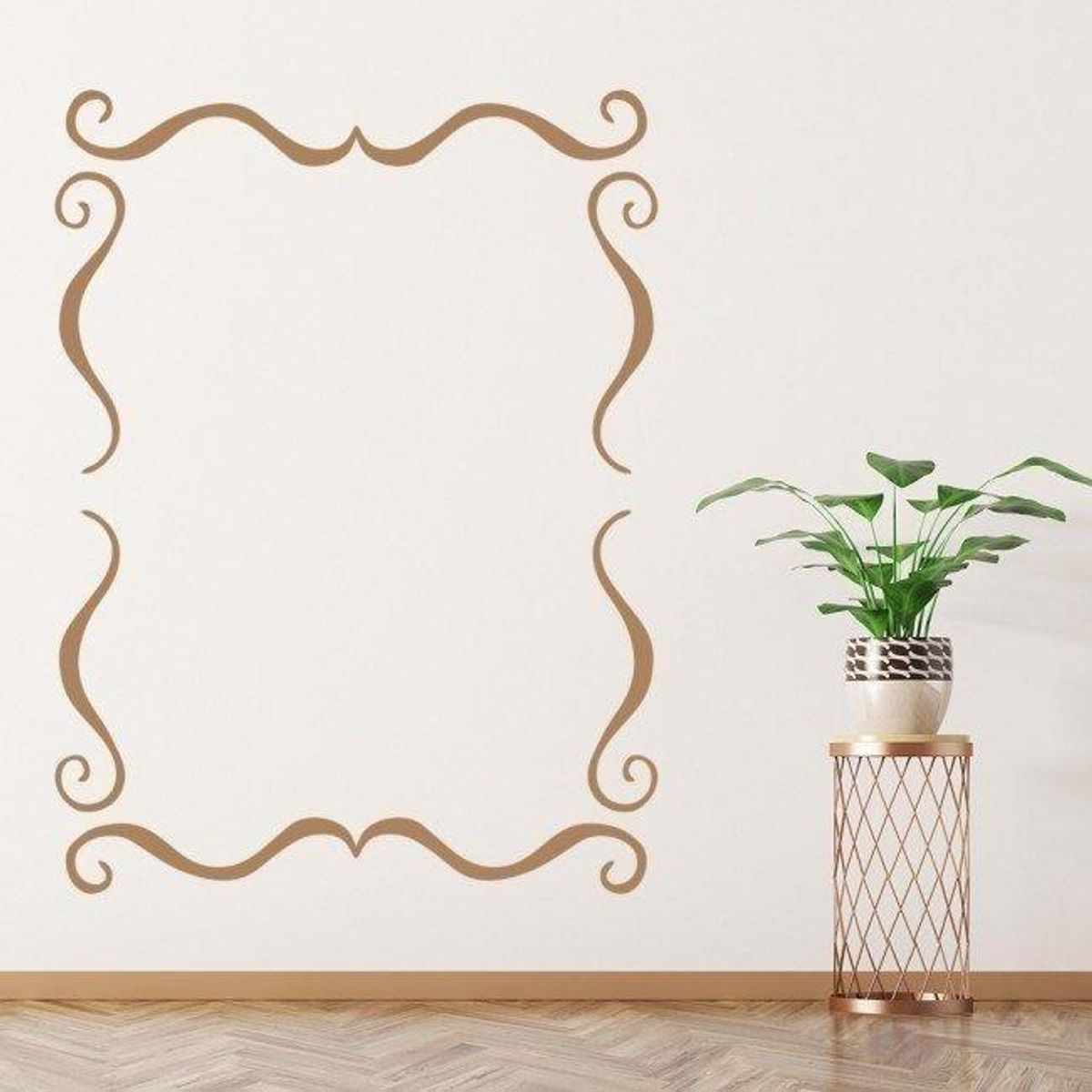 GENERICO - Decomural Swirl Border Decorative Frame Stickers WS-15573