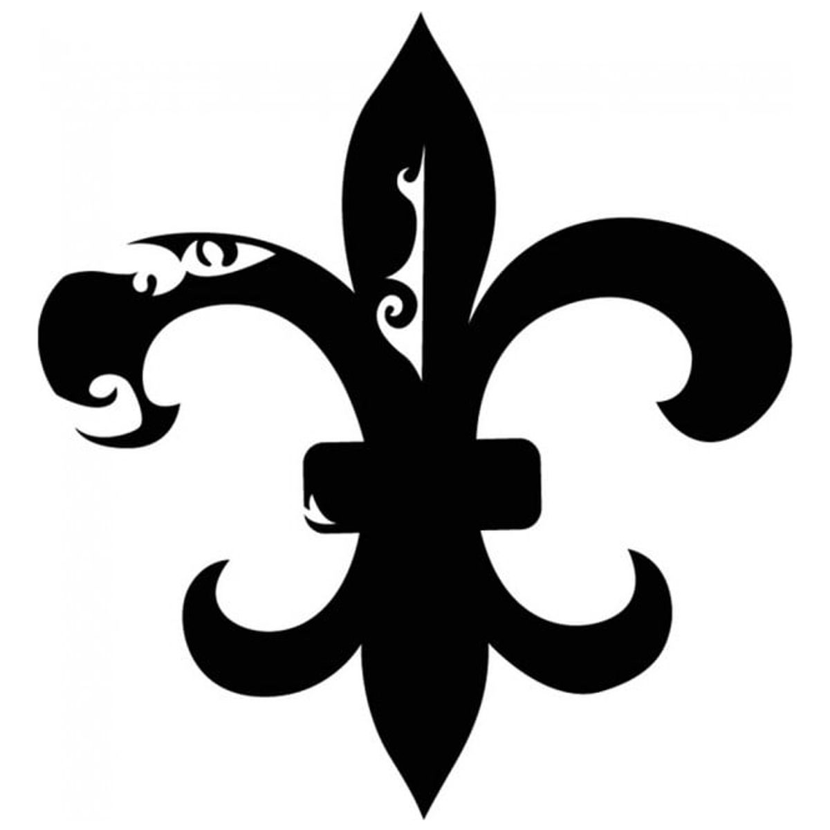 GENERICO - Decomural Fleur De Lis Floral Tile WS-15598