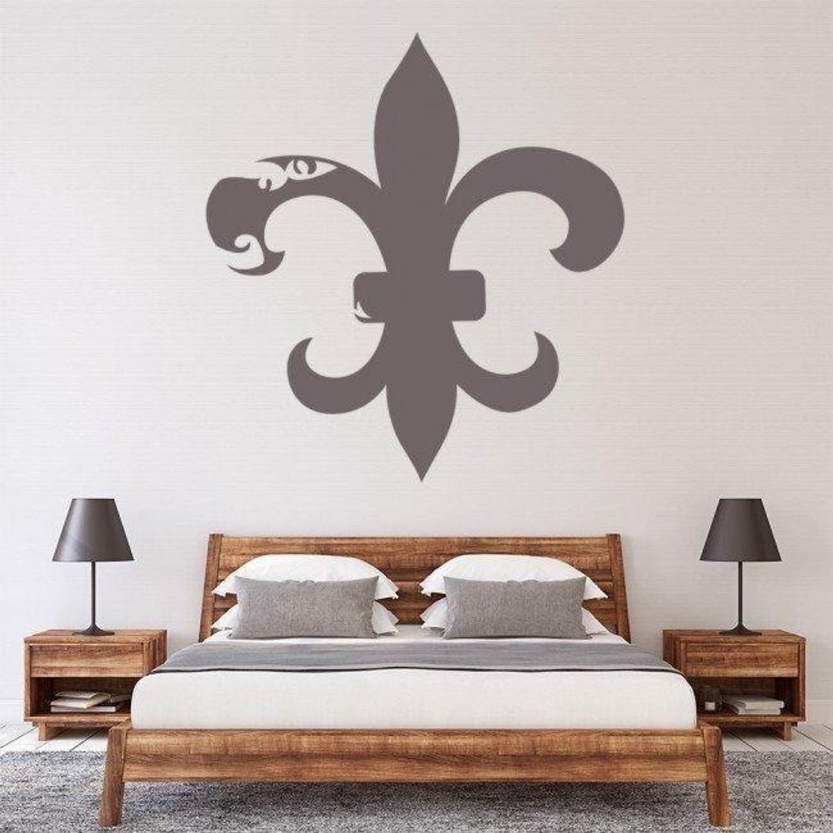 GENERICO - Decomural Fleur De Lis Floral Tile WS-15598