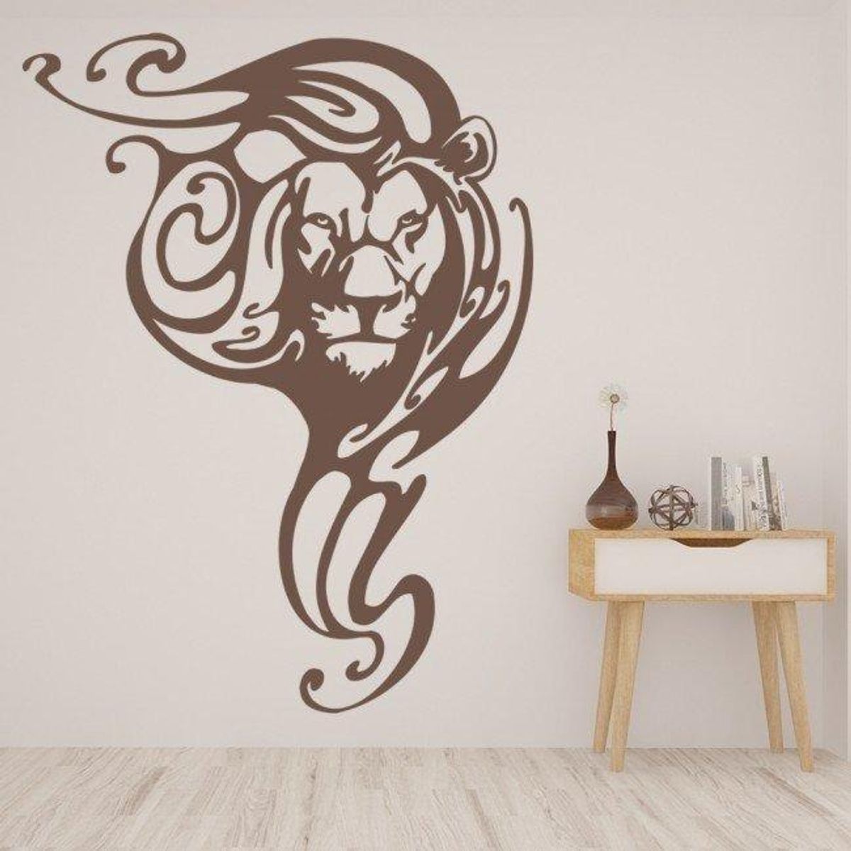 GENERICO - Decomural Lion Head African Animals WS-15607