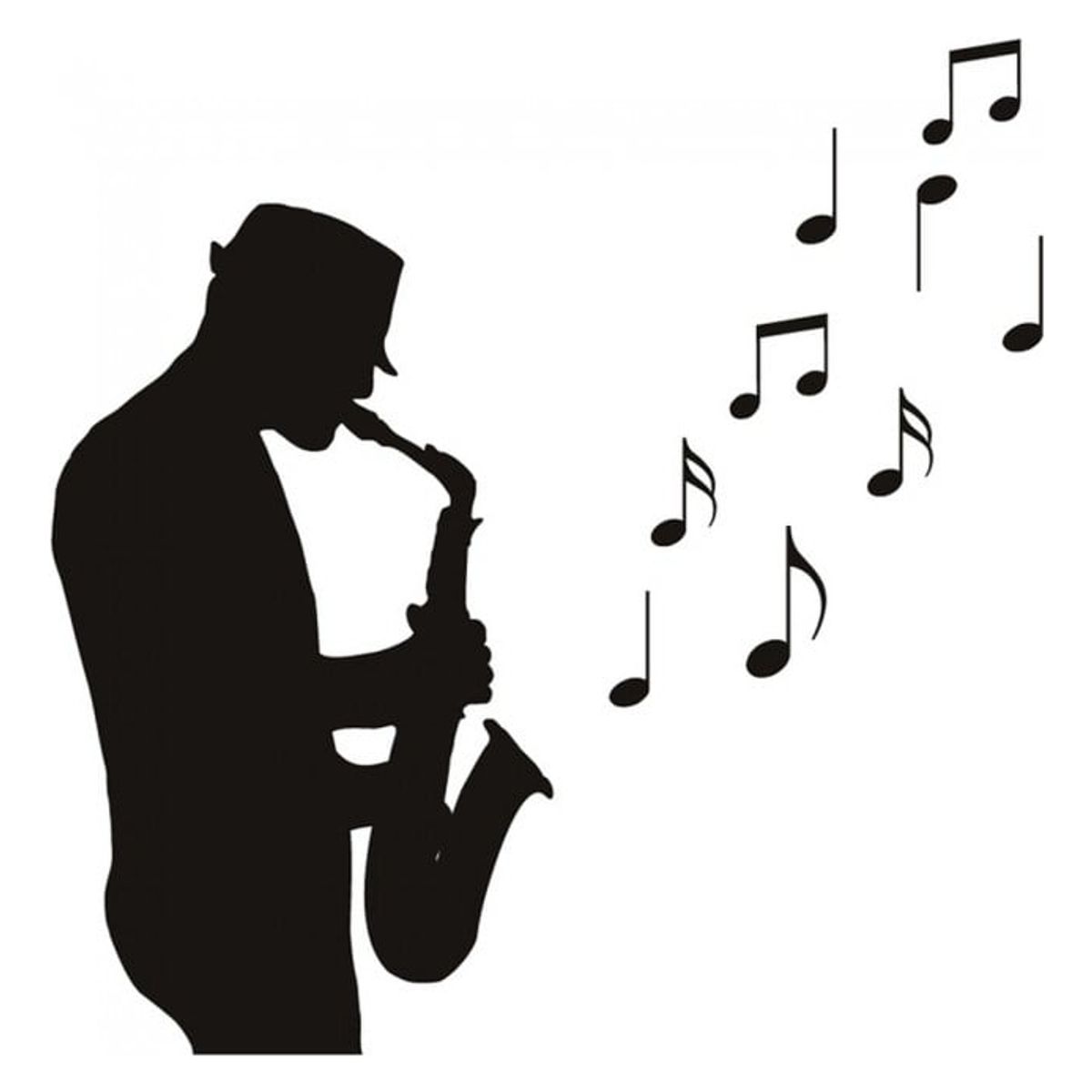 GENERICO - Decomural Saxophone Player Jazz Music WS-15612